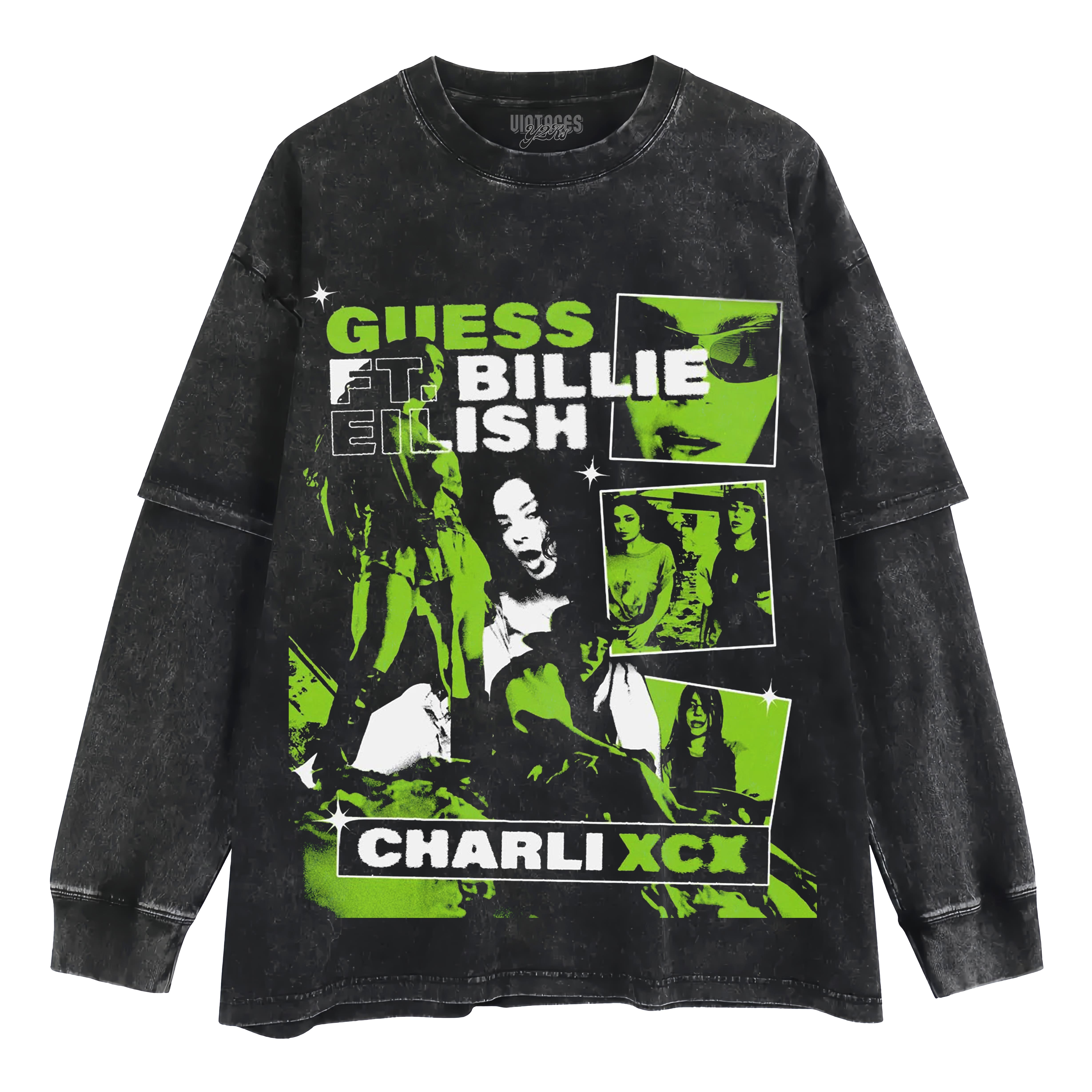 CHARLI XCX & BILLIE EILISH - GUESS LAYERED LONG SLEEVE