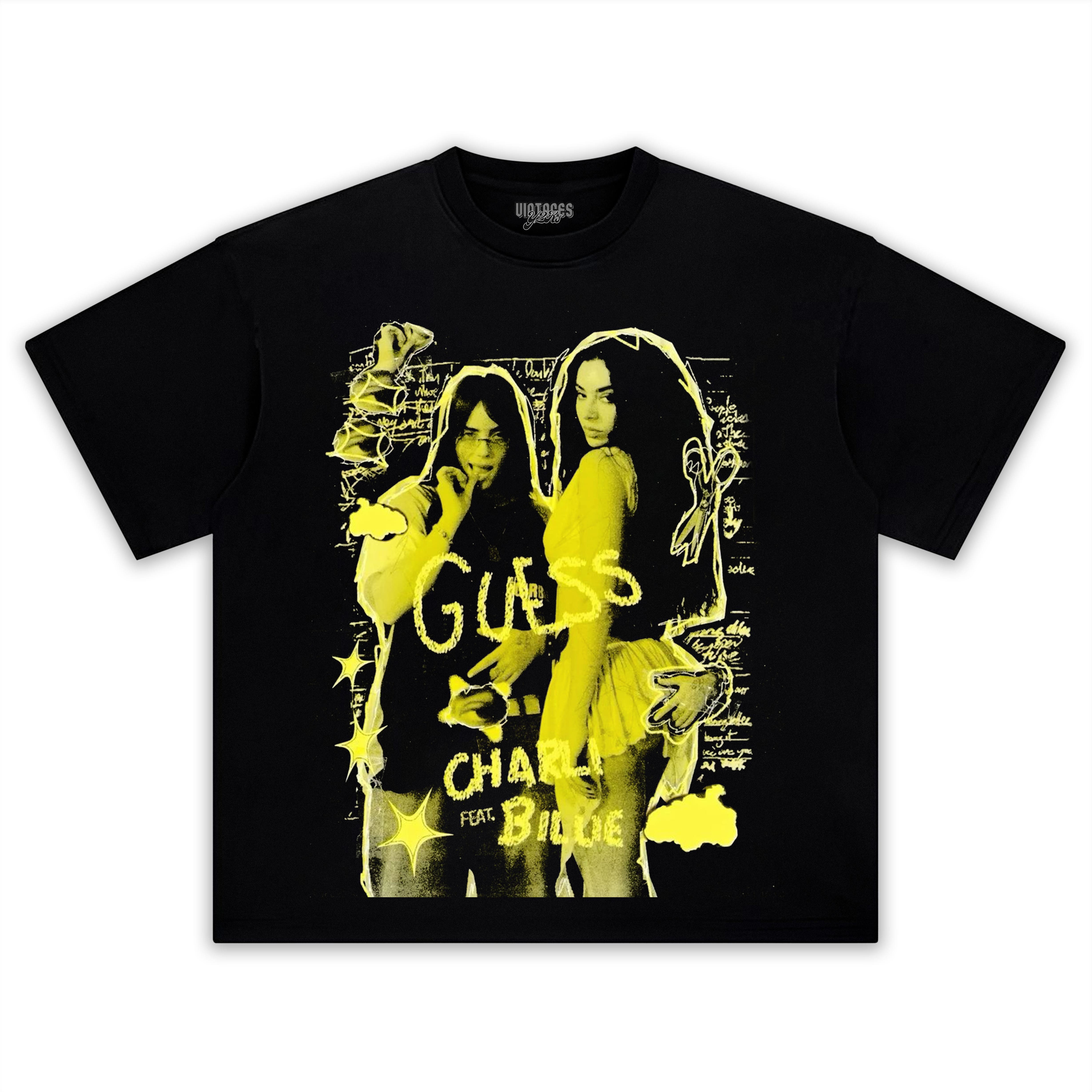 CHARLI XCX & BILLIE EILISH - GUESS V2 TEE & LS & HOODIE