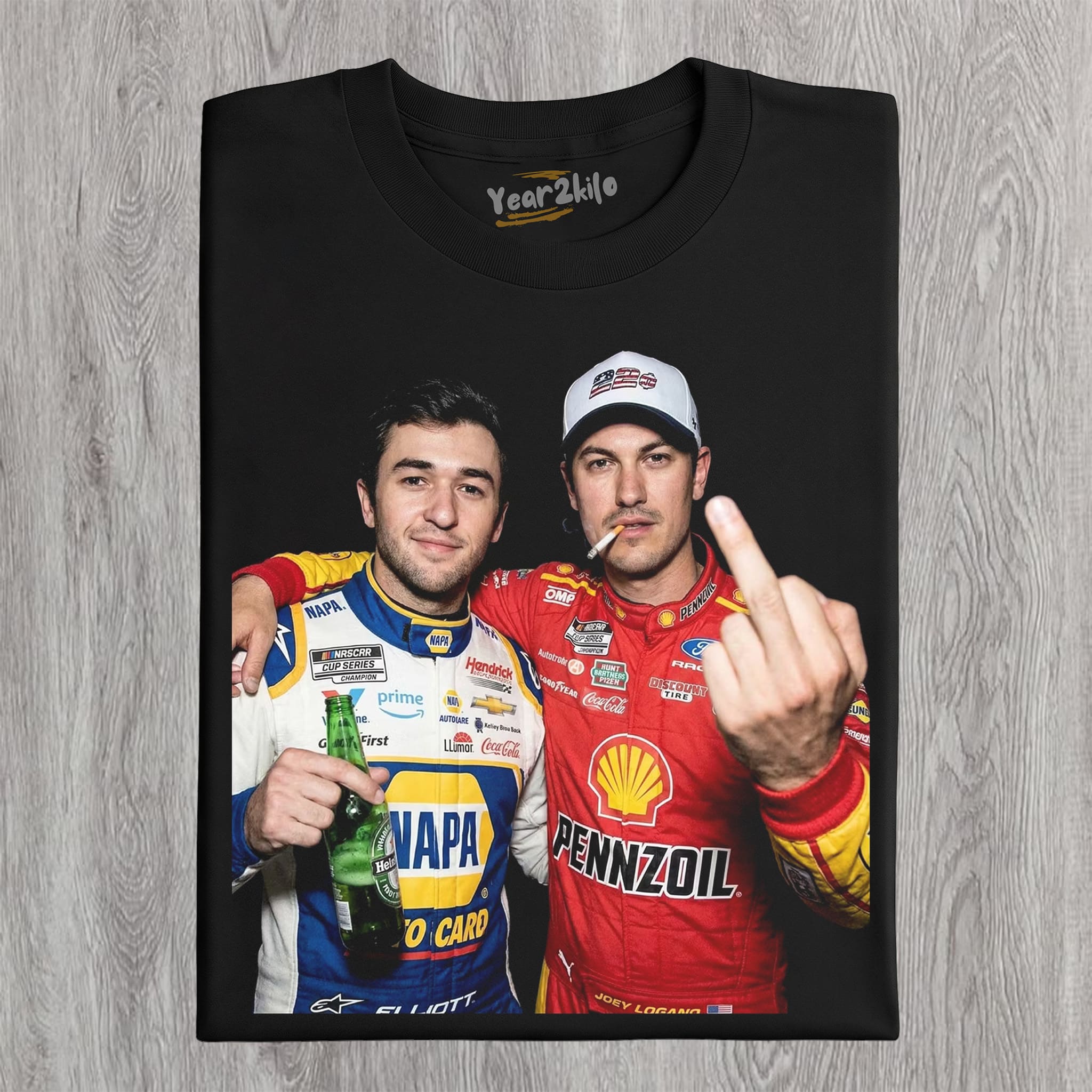 CHASE ELLIOTT & JOEY LOGANO V1 TANK TOP & TEE & LONG SLEEVE & LAYERED LS & HOODIE