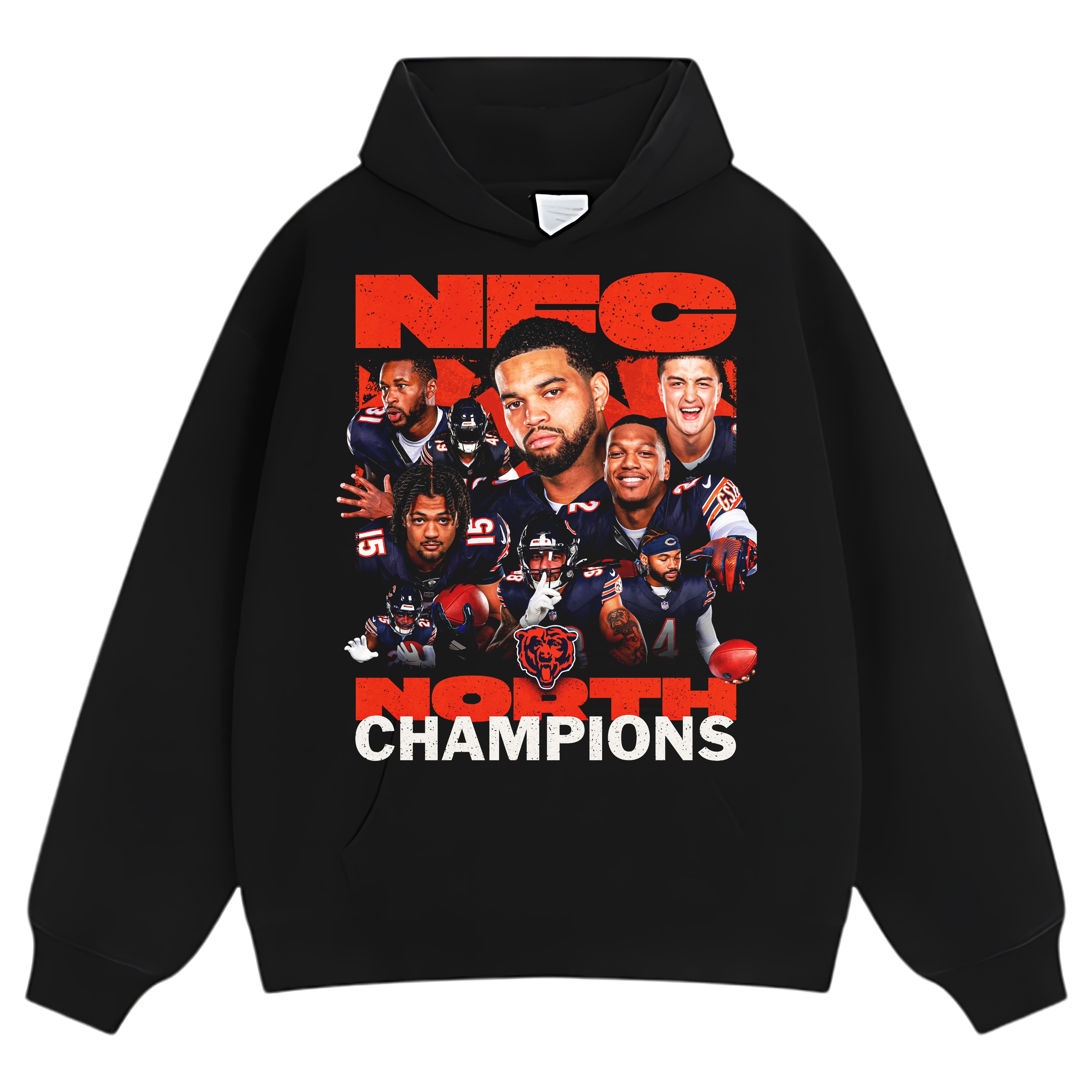 CHICAGO BEARS 2025 NFC NORTH CHAMPIONS TEE & LS & HOODIE