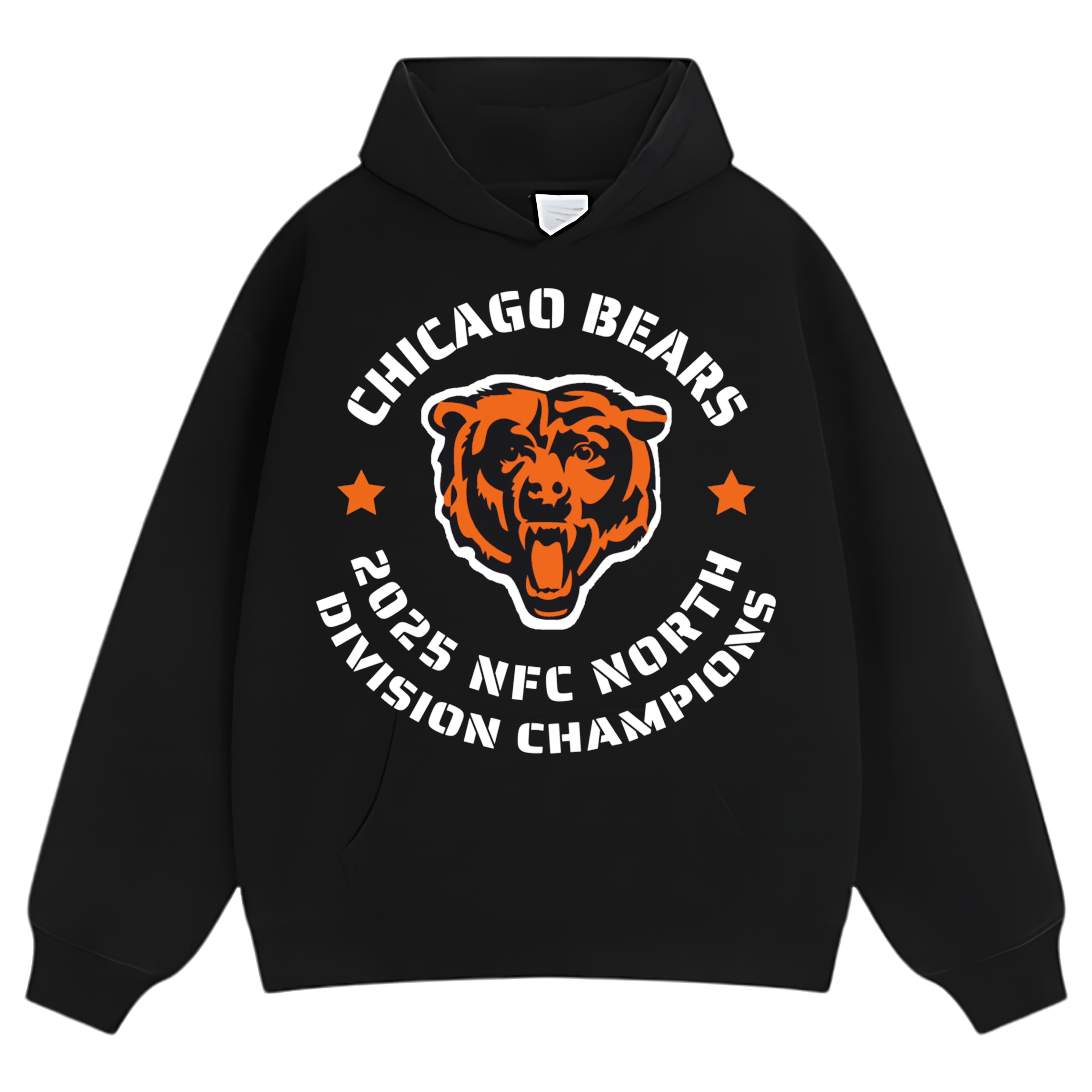 CHICAGO BEARS 2025 NFC NORTH DIVISION CHAMPIONS TEE & LS & HOODIE