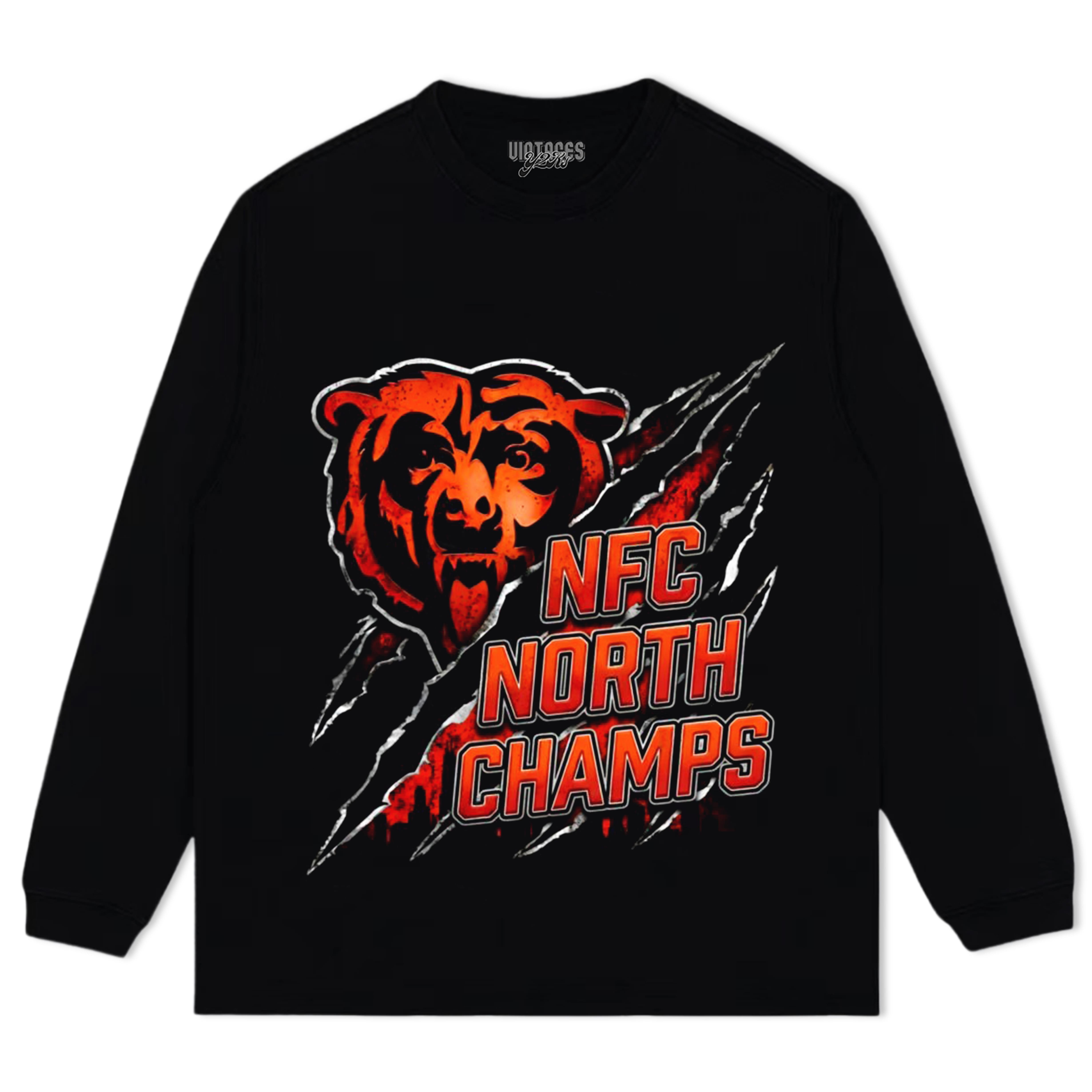 CHICAGO BEARS 2025 NFC NORTH DIVISION CHAMPIONS V3 TEE & LS & HOODIE