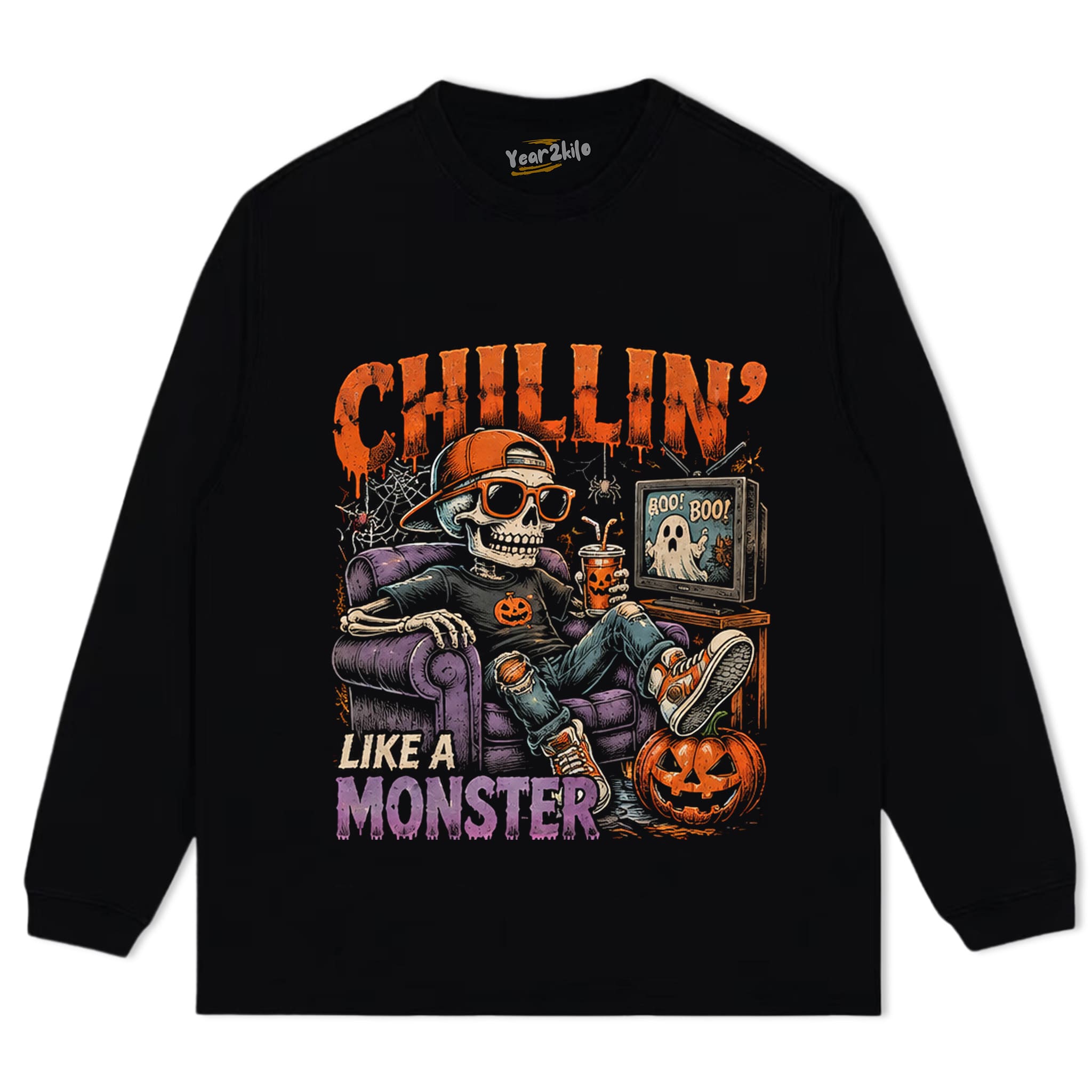 CHILLIN’ LIKE A MONSTER TANK TOP & TEE & LONG SLEEVE & LAYERED LS & HOODIE