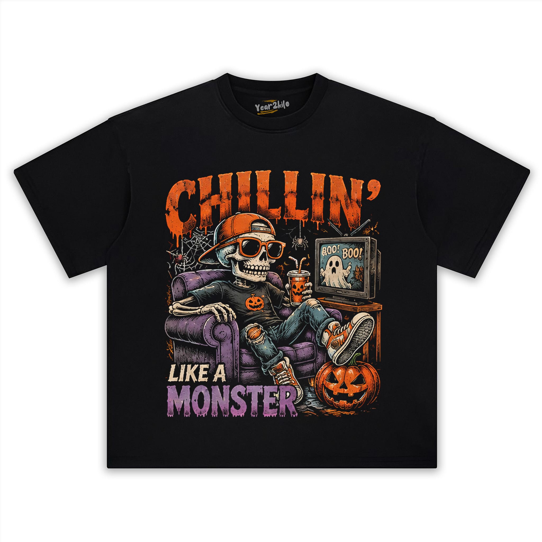 CHILLIN’ LIKE A MONSTER TANK TOP & TEE & LONG SLEEVE & LAYERED LS & HOODIE
