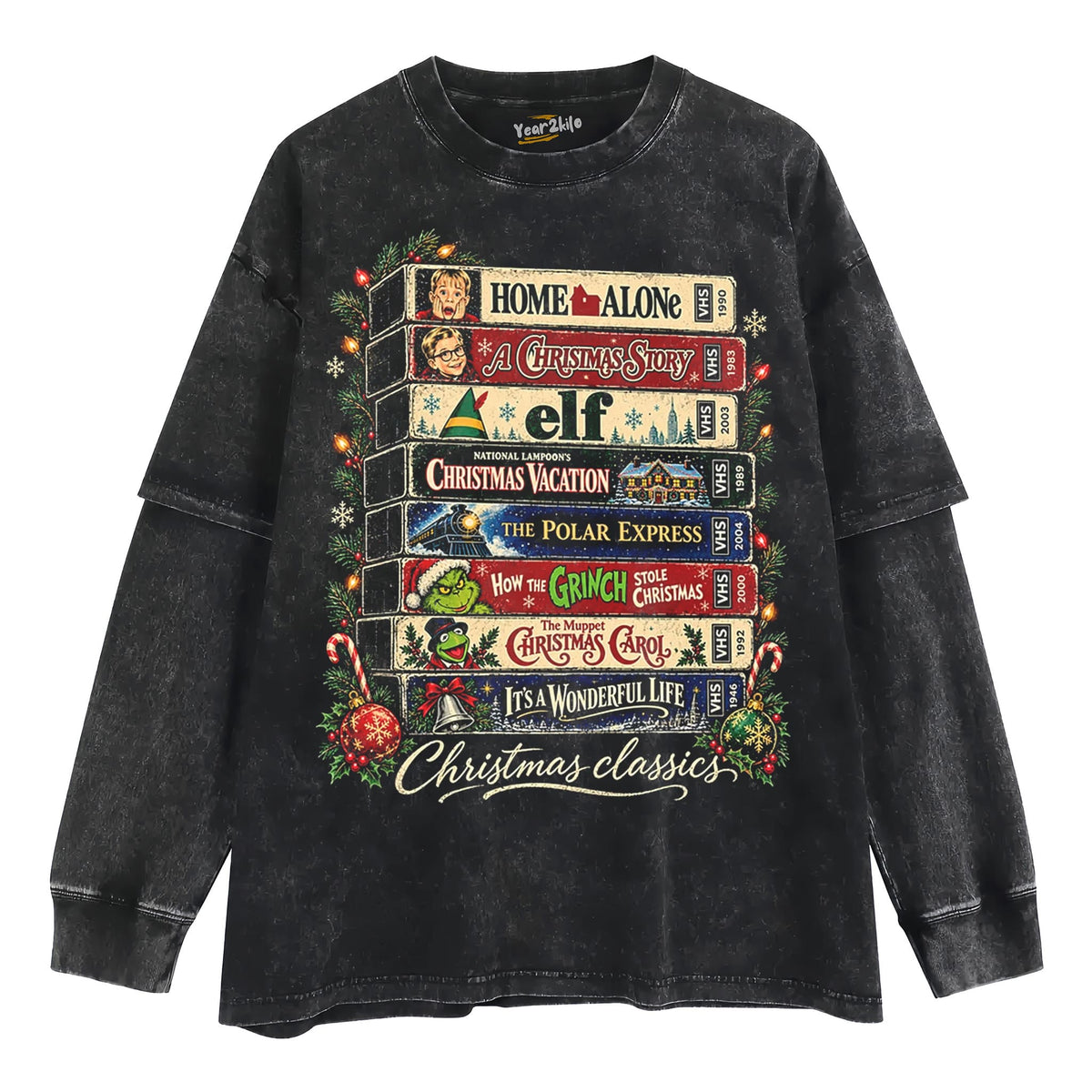 CHRISTMAS MOVIE CLASSICS TANK TOP & TEE & LONG SLEEVE & LAYERED LS & HOODIE