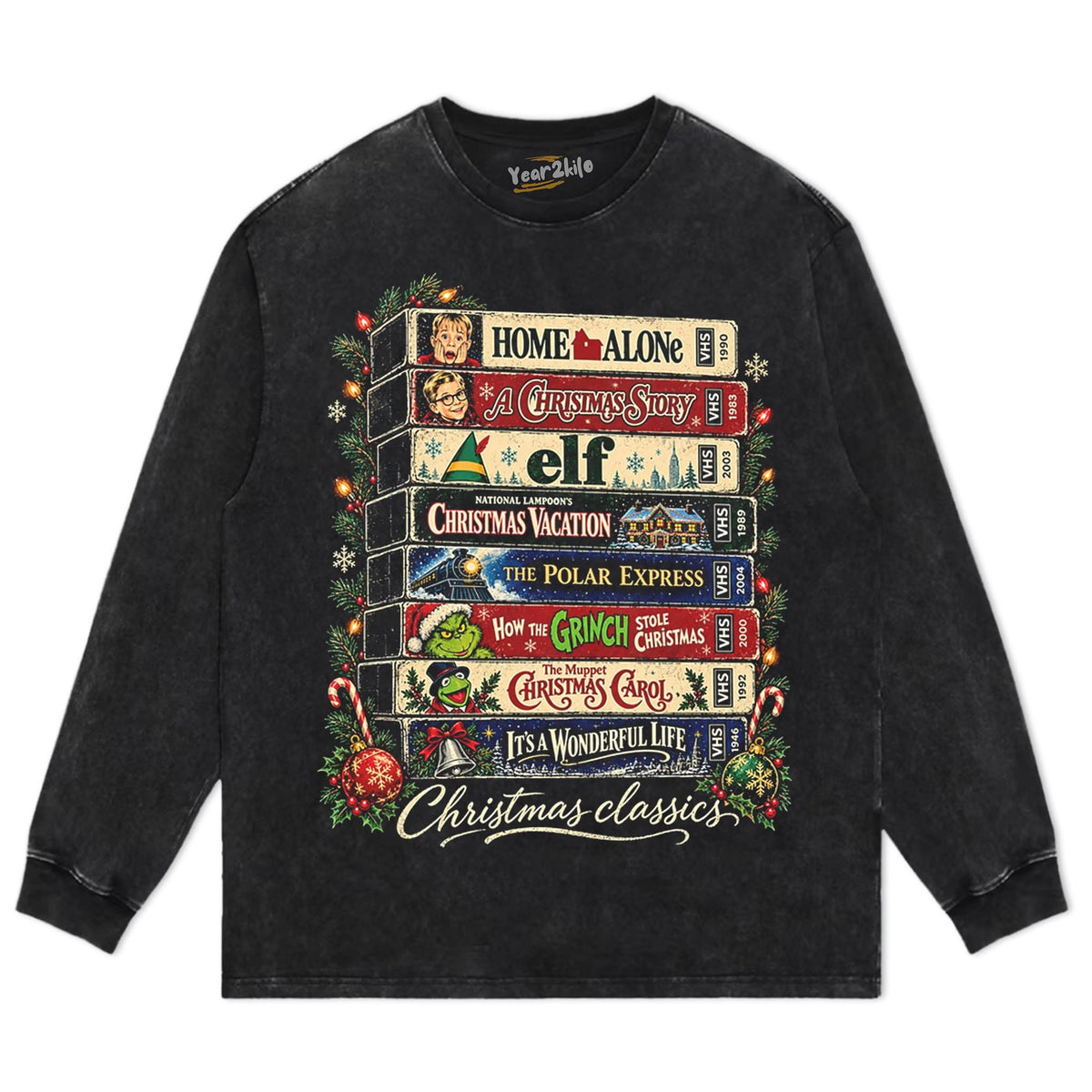 CHRISTMAS MOVIE CLASSICS TANK TOP & TEE & LONG SLEEVE & LAYERED LS & HOODIE