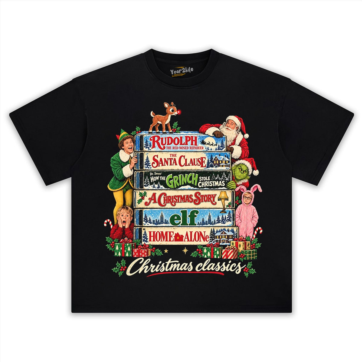 CHRISTMAS MOVIE CLASSICS V2 TANK TOP & TEE & LONG SLEEVE & LAYERED LS & HOODIE