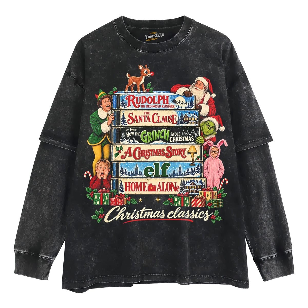 CHRISTMAS MOVIE CLASSICS V2 TANK TOP & TEE & LONG SLEEVE & LAYERED LS & HOODIE