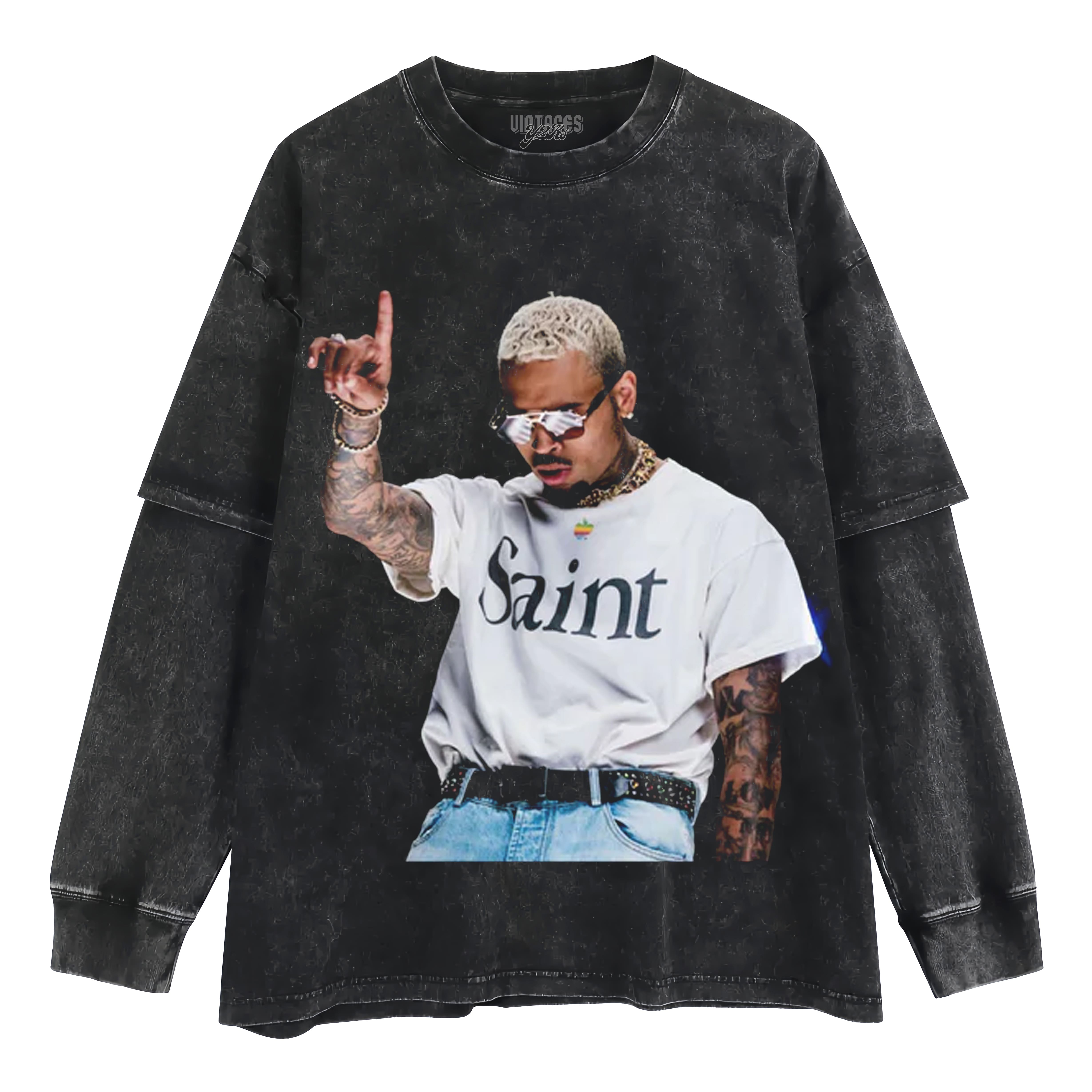 CHRIS BROWN BIG LAYERED LONG SLEEVE