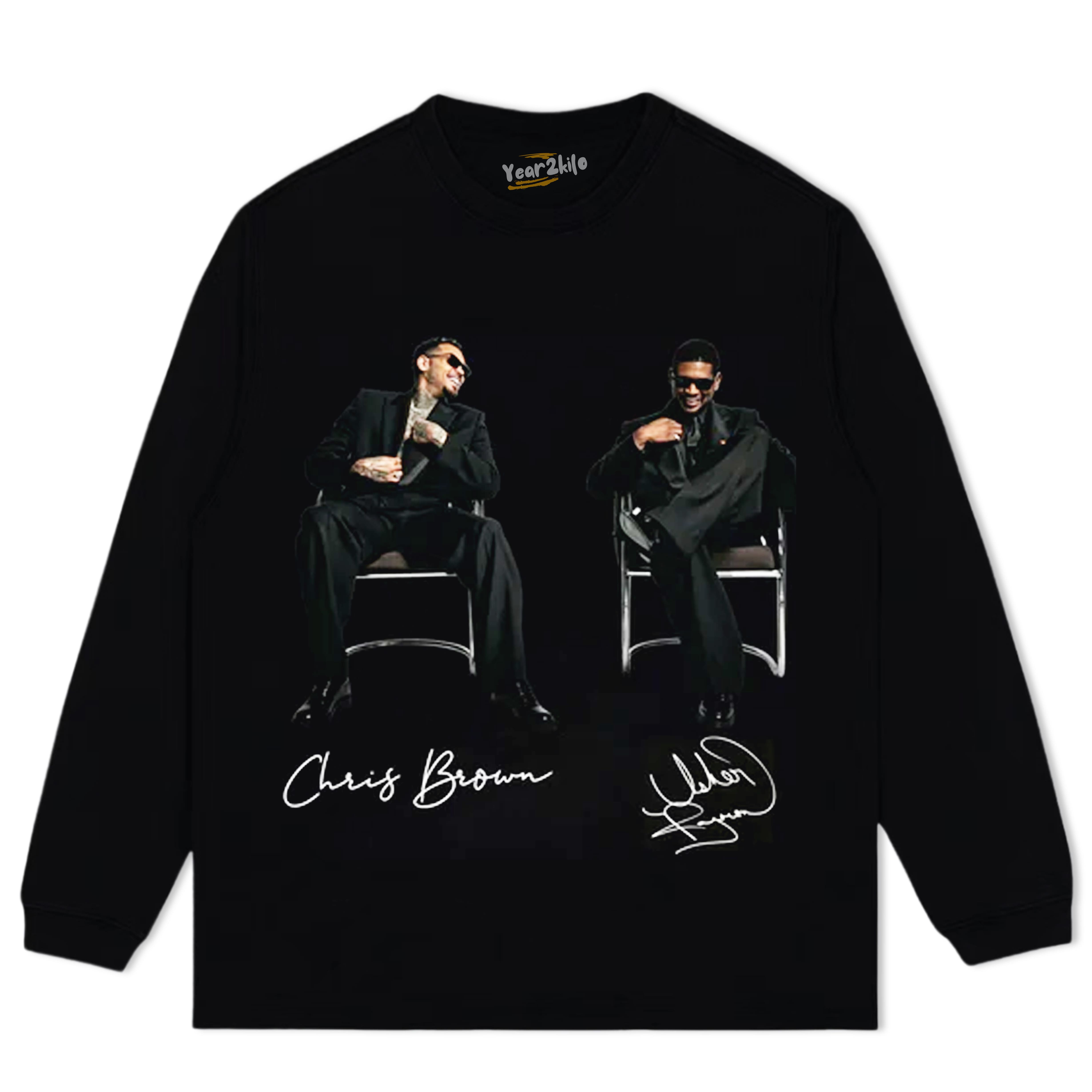 CHRIS BROWN & USHER THE R&B TOUR TANK TOP & TEE & LONG SLEEVE & LAYERED LS & HOODIE