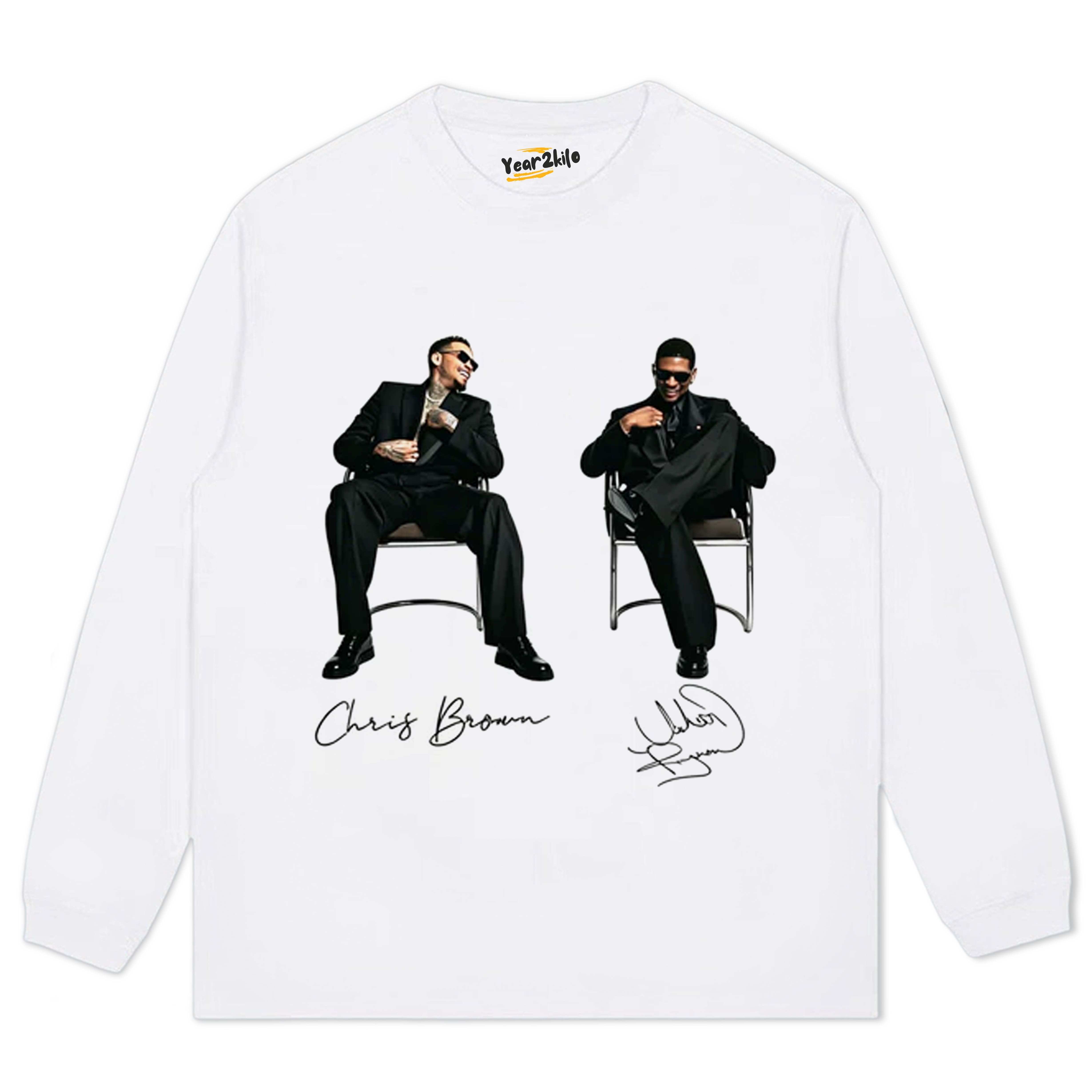 CHRIS BROWN & USHER THE R&B TOUR TANK TOP & TEE & LONG SLEEVE & LAYERED LS & HOODIE