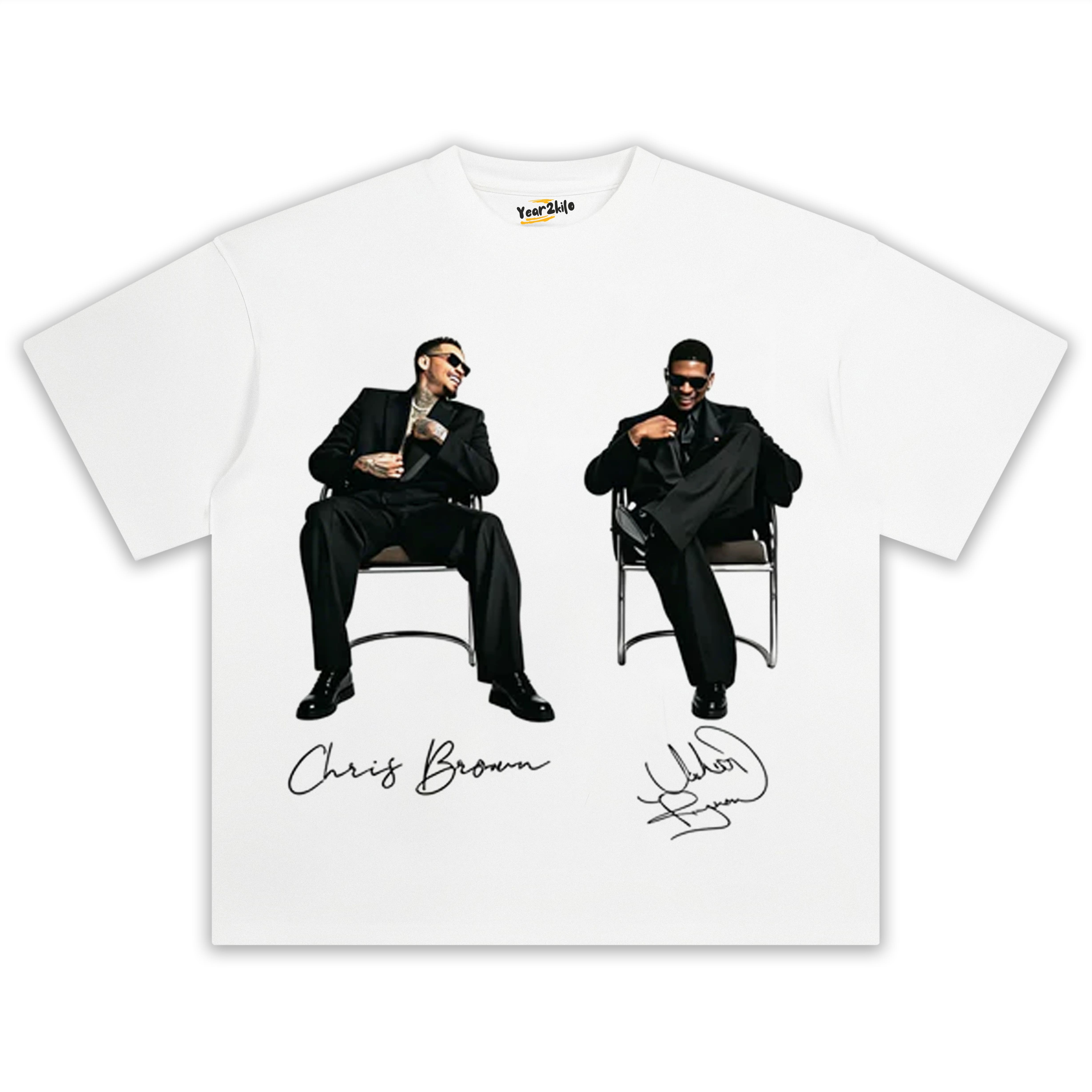 CHRIS BROWN & USHER THE R&B TOUR TANK TOP & TEE & LONG SLEEVE & LAYERED LS & HOODIE