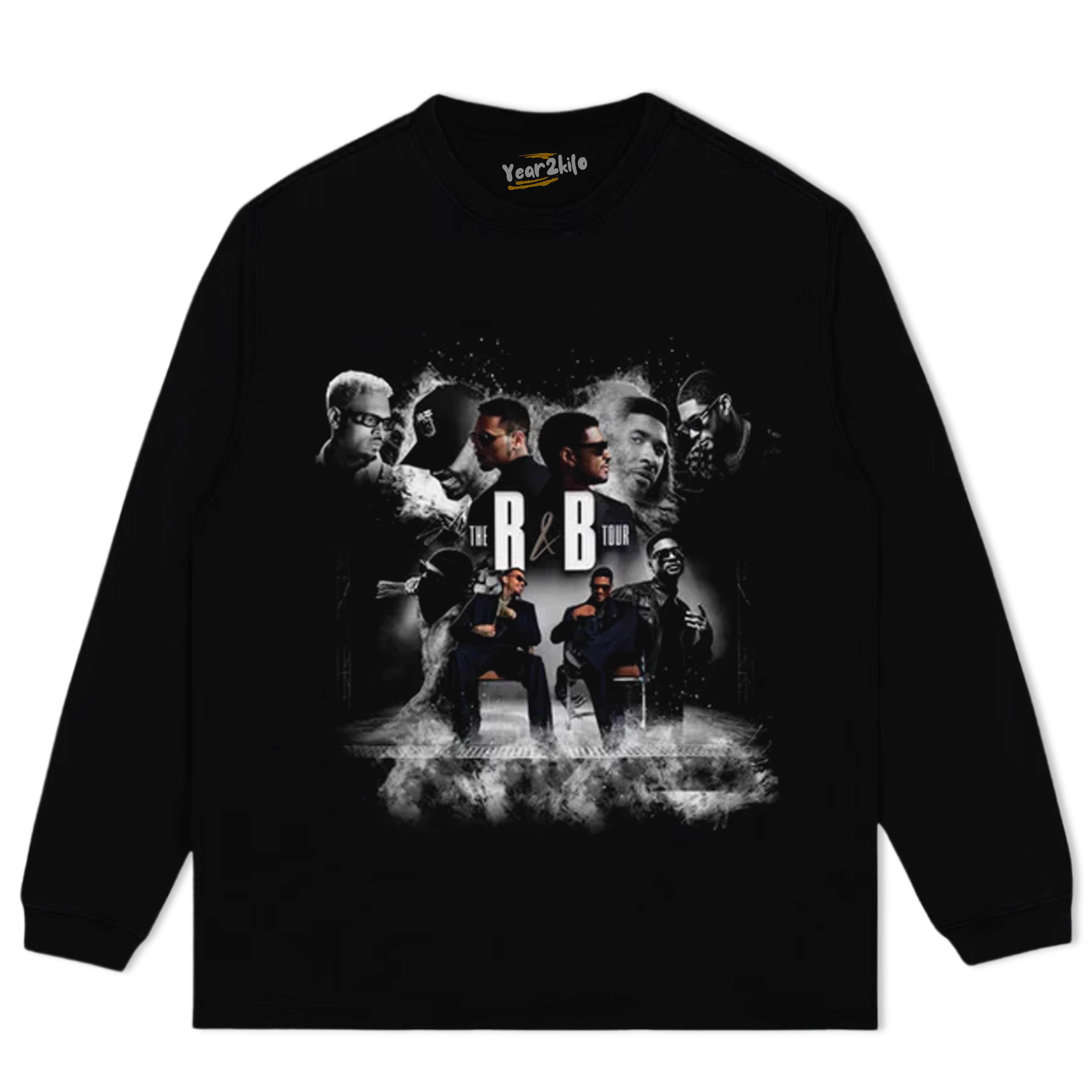 CHRIS BROWN & USHER THE R&B TOUR V2 TANK TOP & TEE & LONG SLEEVE & LAYERED LS & HOODIE