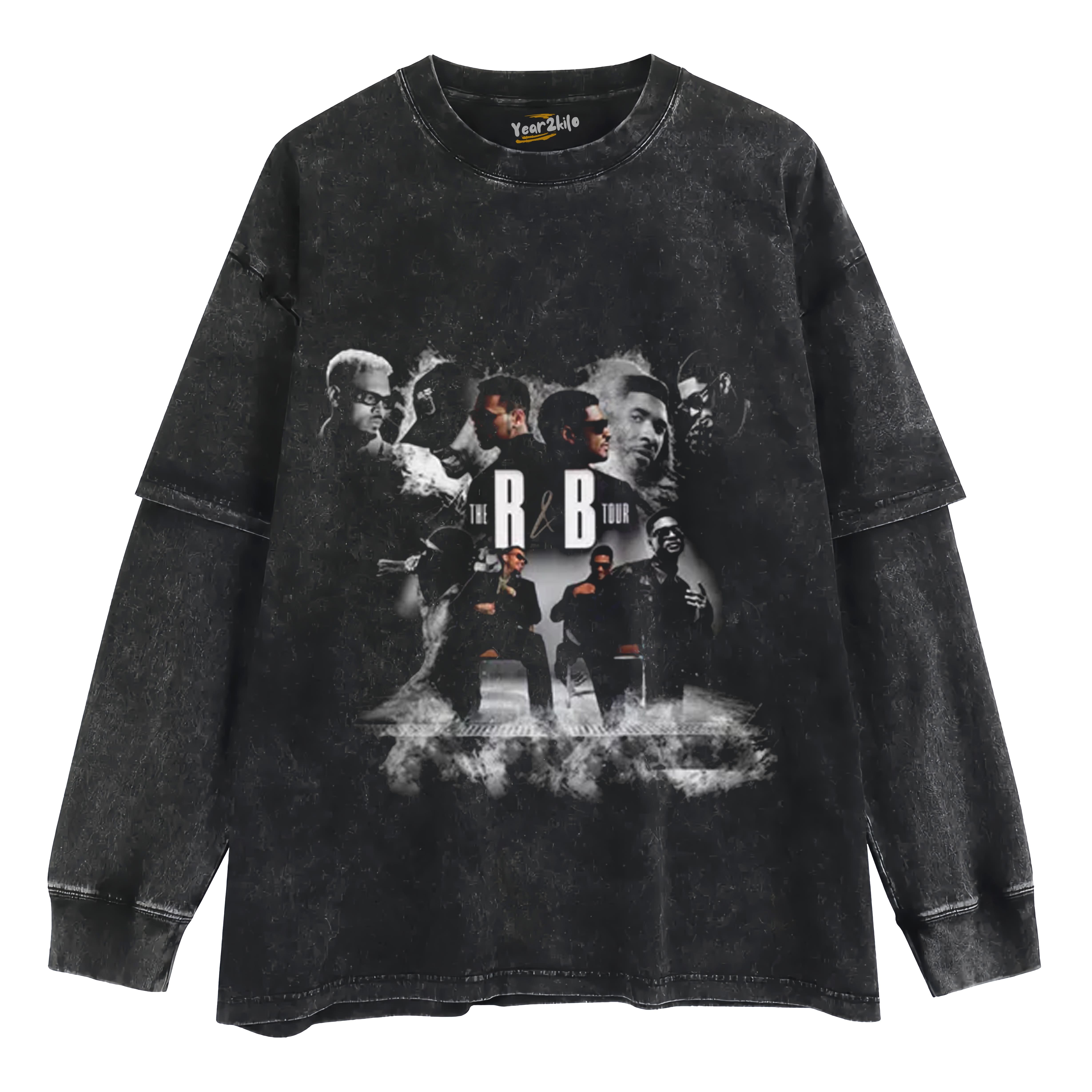CHRIS BROWN & USHER THE R&B TOUR V2 TANK TOP & TEE & LONG SLEEVE & LAYERED LS & HOODIE