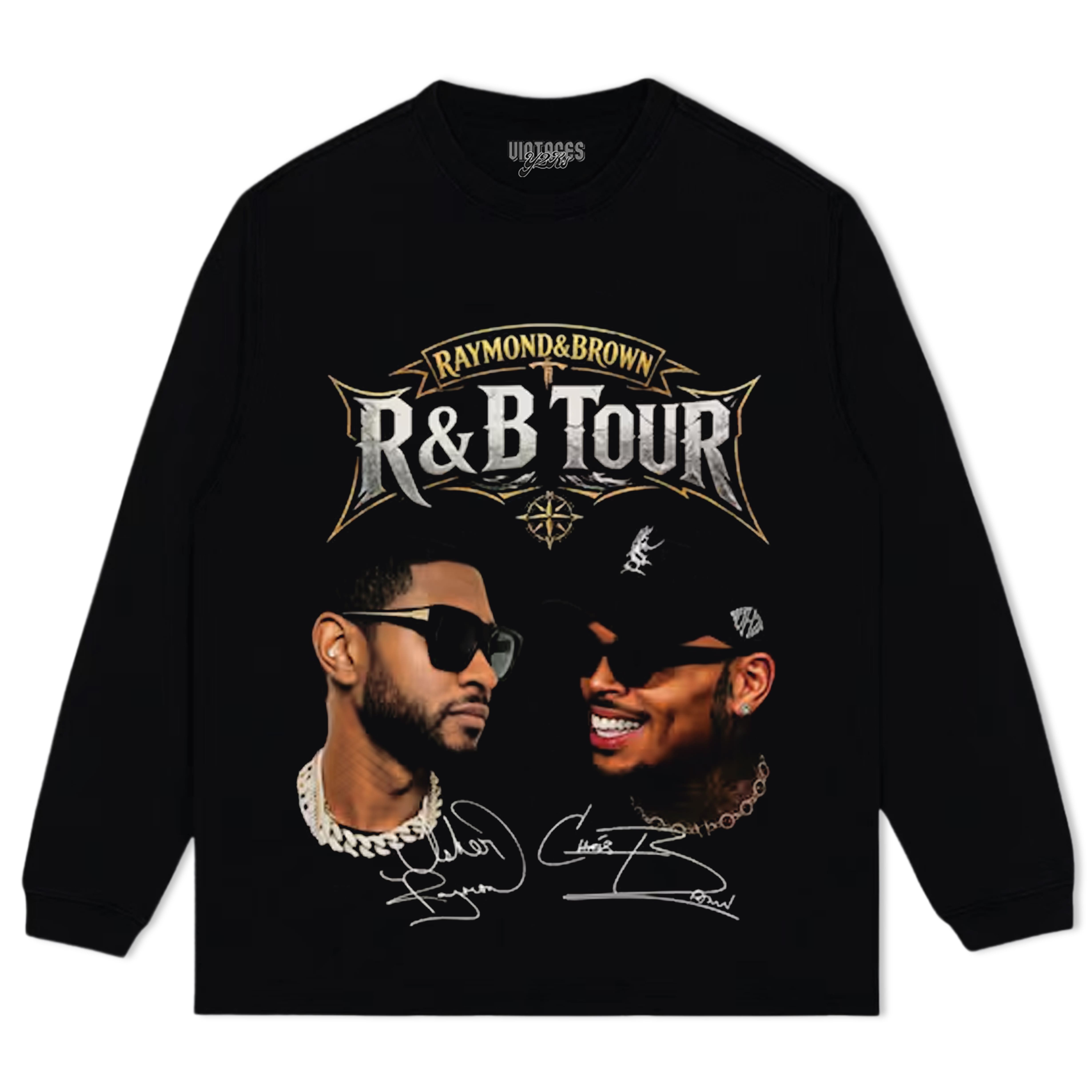 CHRIS BROWN & USHER THE R&B TOUR V3 TANK TOP & TEE & LONG SLEEVE & LAYERED LS & HOODIE