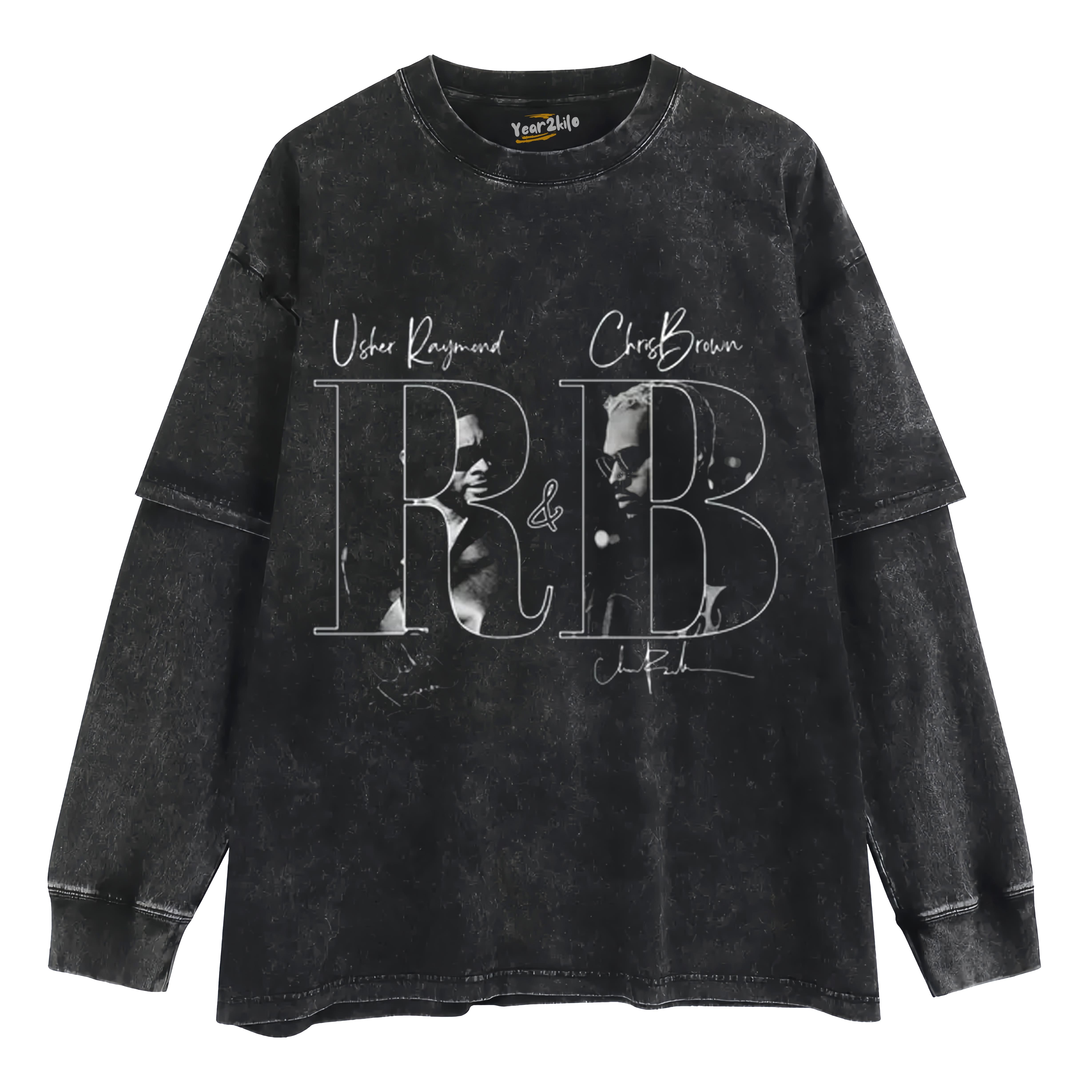 CHRIS BROWN & USHER THE R&B TOUR V4 TANK TOP & TEE & LONG SLEEVE & LAYERED LS & HOODIE