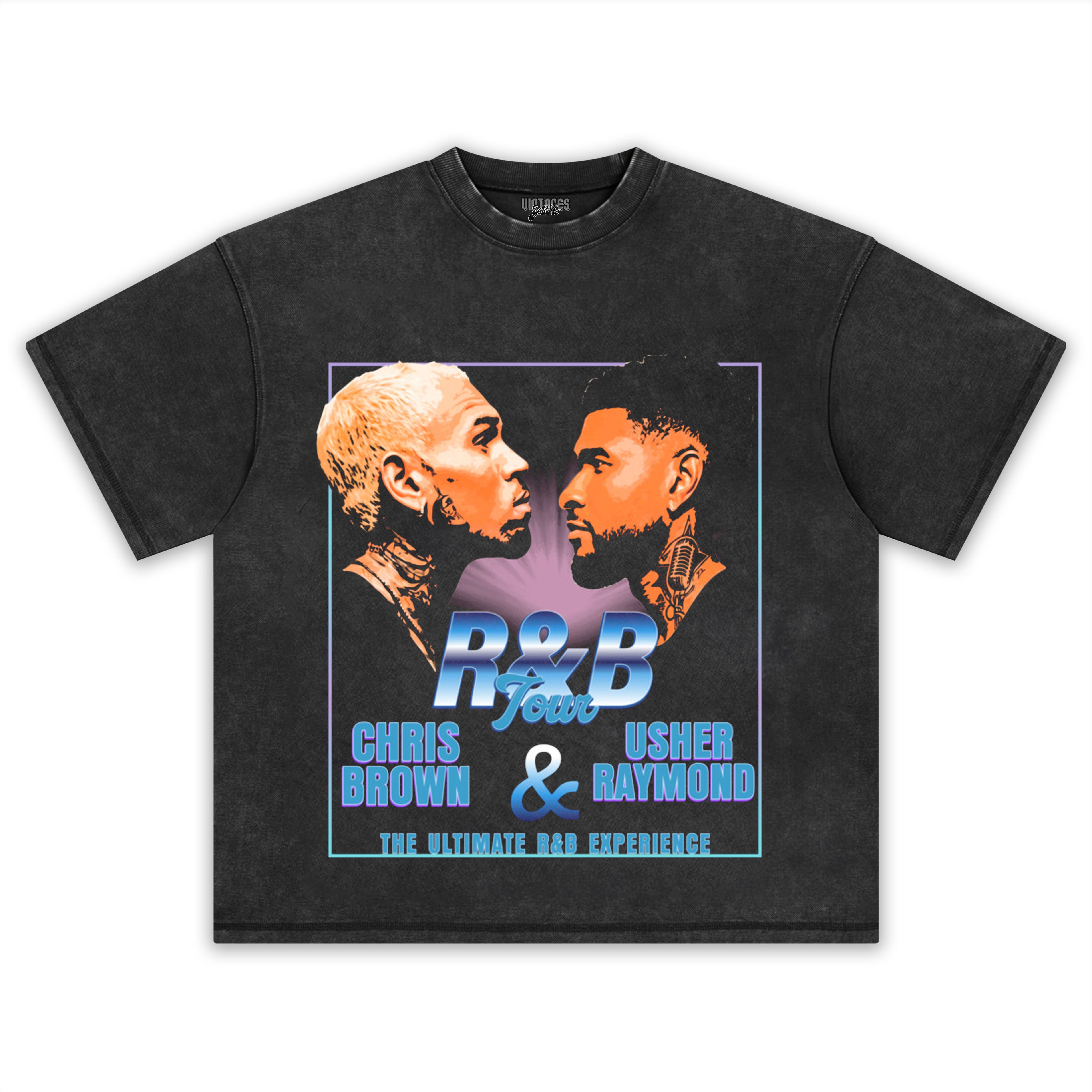 CHRIS BROWN & USHER THE R&B TOUR V5 TANK TOP & TEE & LONG SLEEVE & LAYERED LS & HOODIE