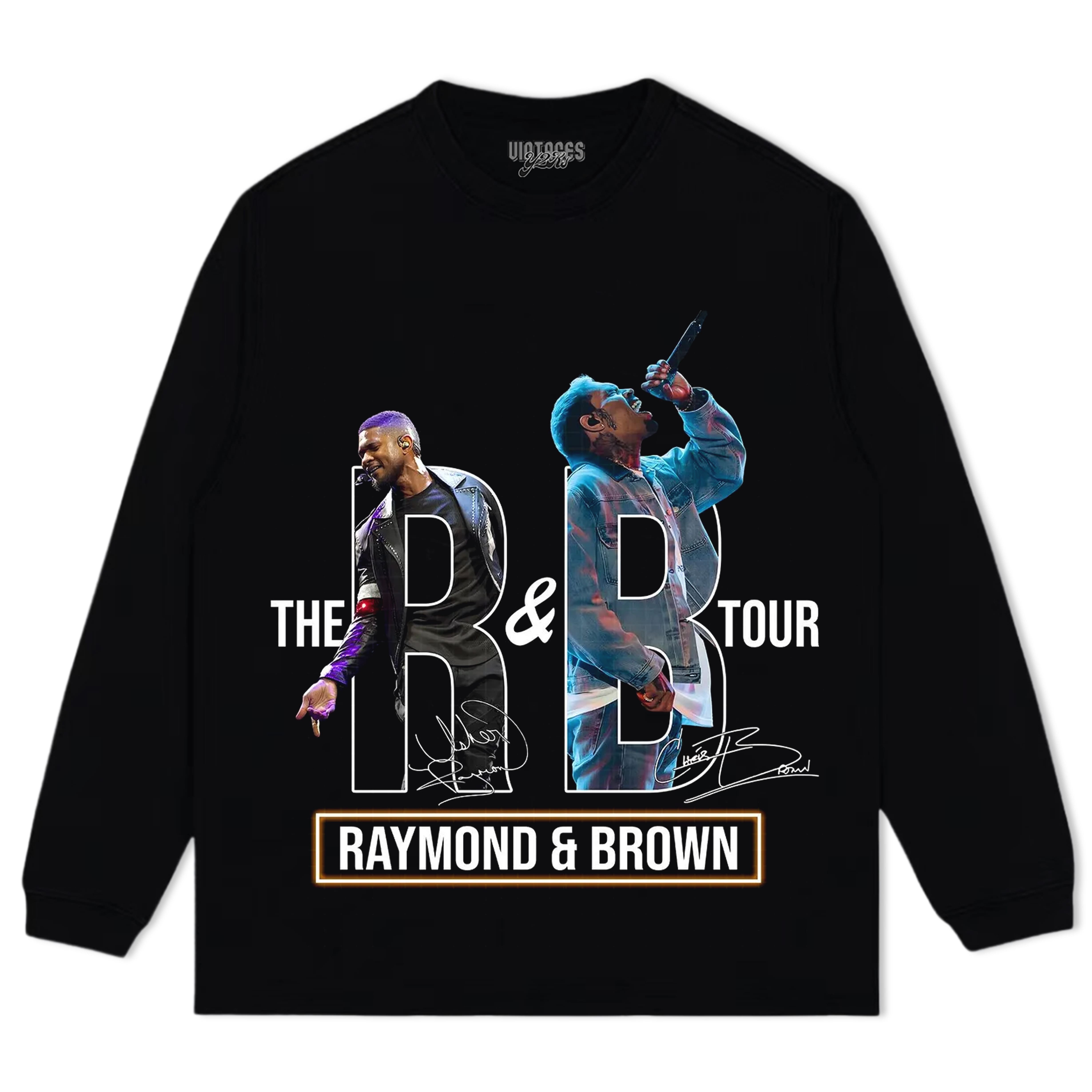 CHRIS BROWN & USHER THE R&B TOUR V6 TANK TOP & TEE & LONG SLEEVE & LAYERED LS & HOODIE