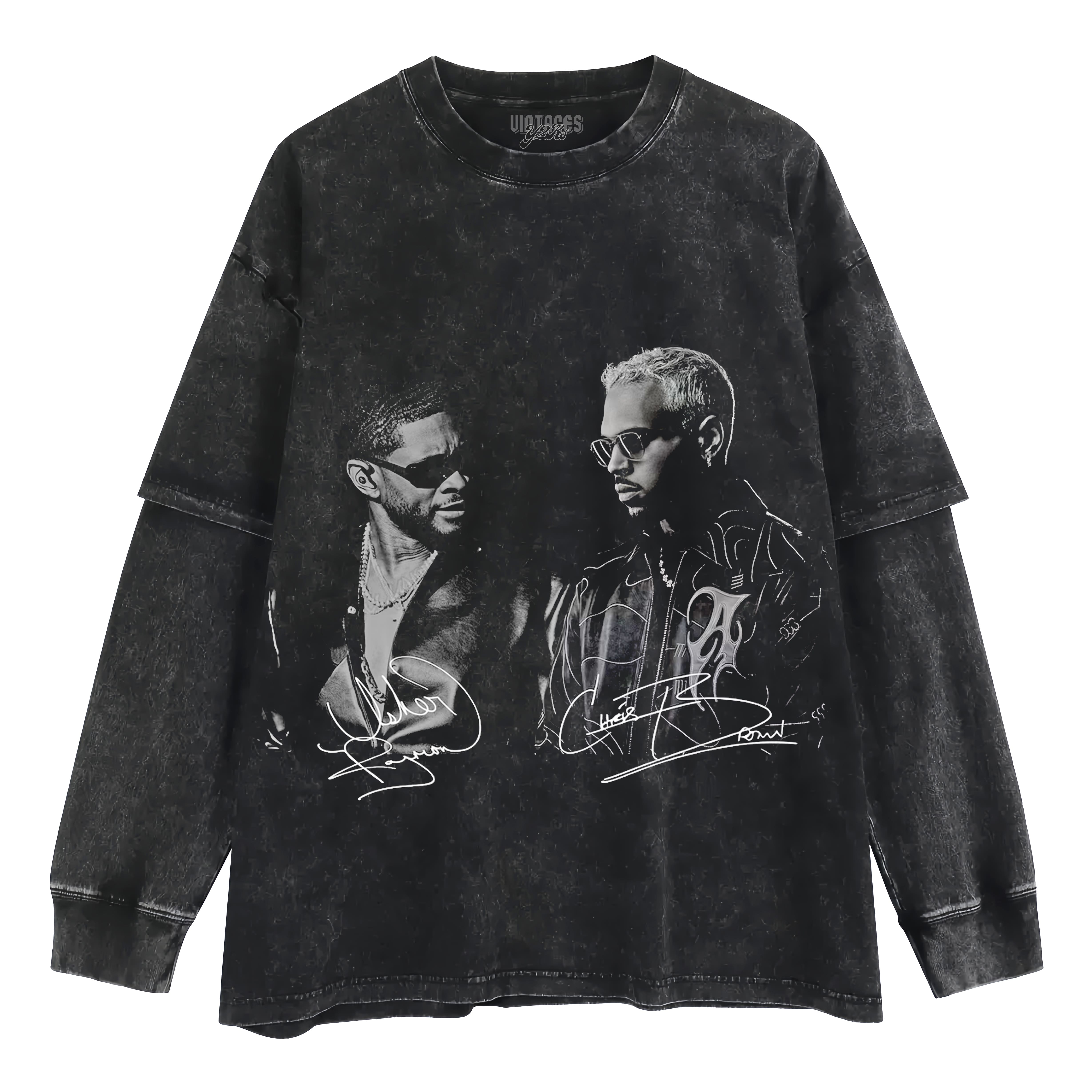 CHRIS BROWN & USHER THE R&B TOUR V7 TANK TOP & TEE & LONG SLEEVE & LAYERED LS & HOODIE