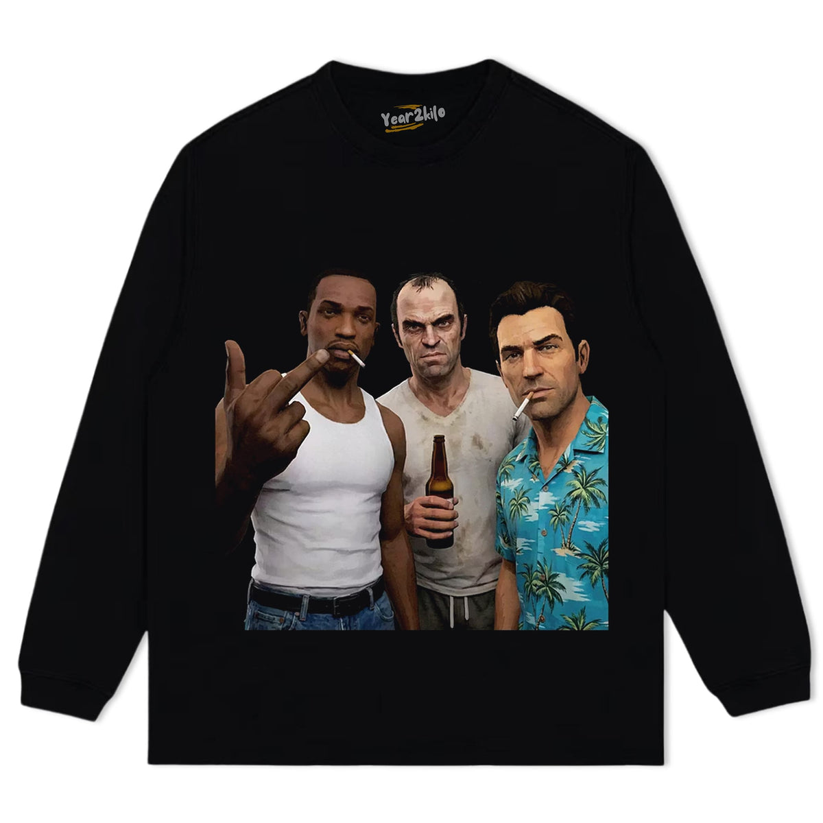 CJ & TREVOR & TOMMY VERCETTI TEE TANK TOP & TEE & LONG SLEEVE & LAYERED LS & HOODIE