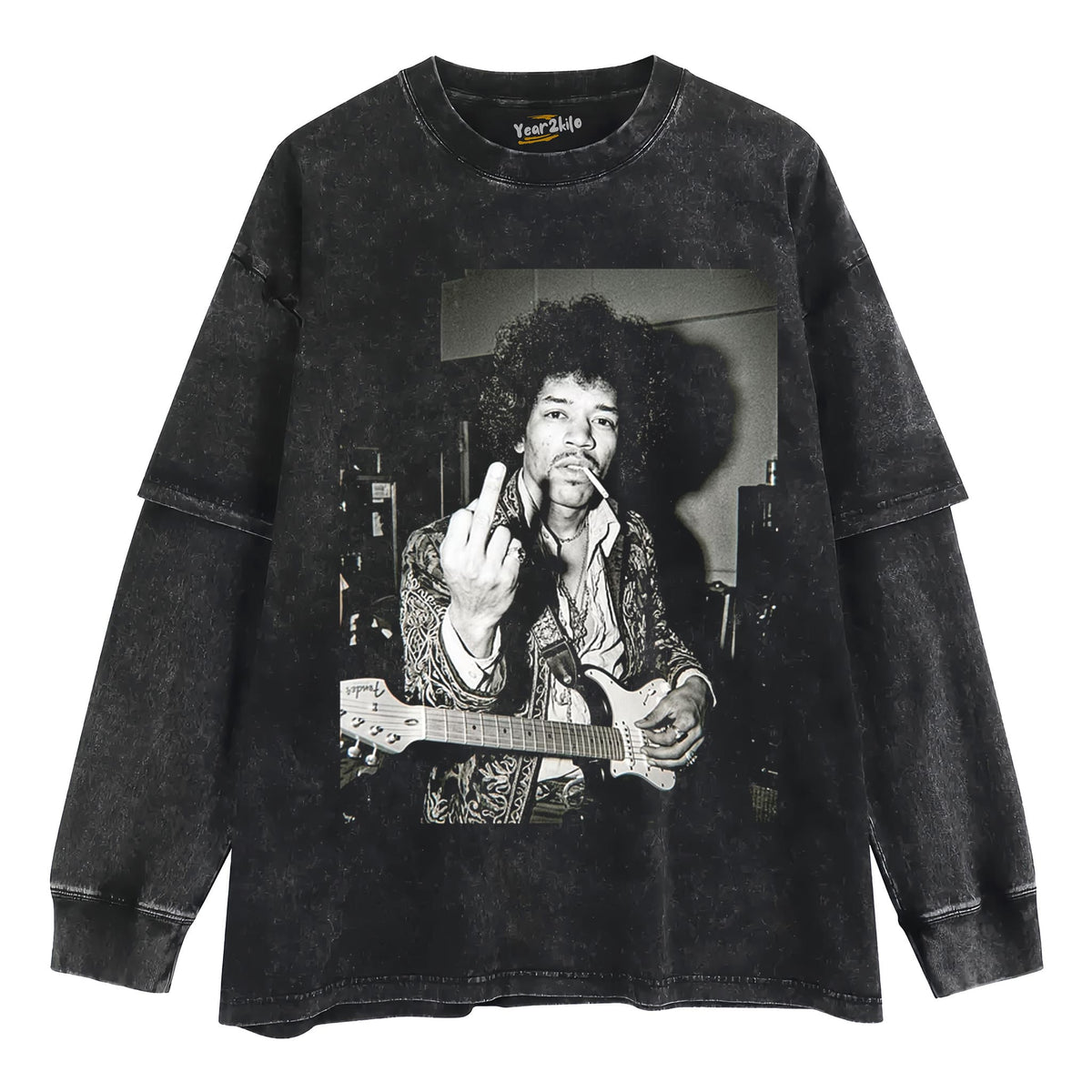 CLASSIC ROCK ICON JIMI HENDRIX GRAPHIC TANK TOP & TEE & LONG SLEEVE & LAYERED LS & HOODIE