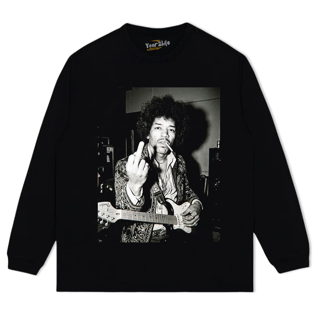CLASSIC ROCK ICON JIMI HENDRIX GRAPHIC TANK TOP & TEE & LONG SLEEVE & LAYERED LS & HOODIE