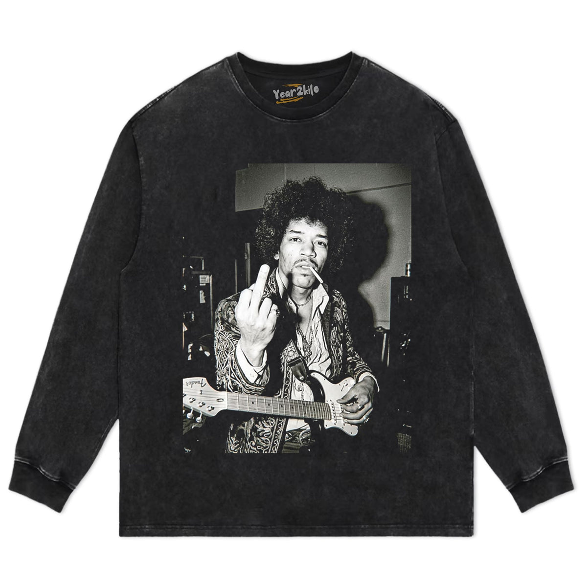 CLASSIC ROCK ICON JIMI HENDRIX GRAPHIC TANK TOP & TEE & LONG SLEEVE & LAYERED LS & HOODIE