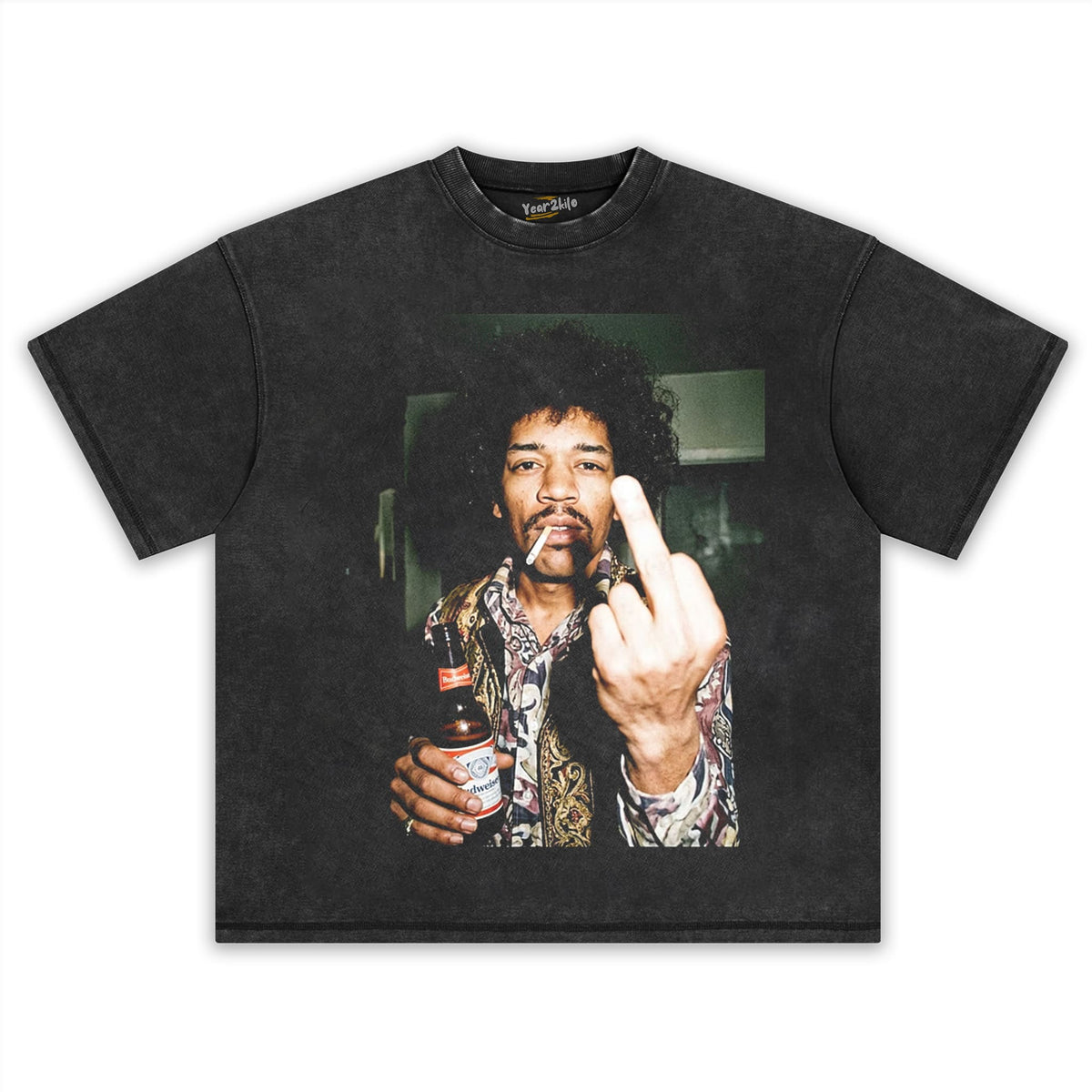CLASSIC ROCK ICON JIMI HENDRIX GRAPHIC V2 TANK TOP & TEE & LONG SLEEVE & LAYERED LS & HOODIE