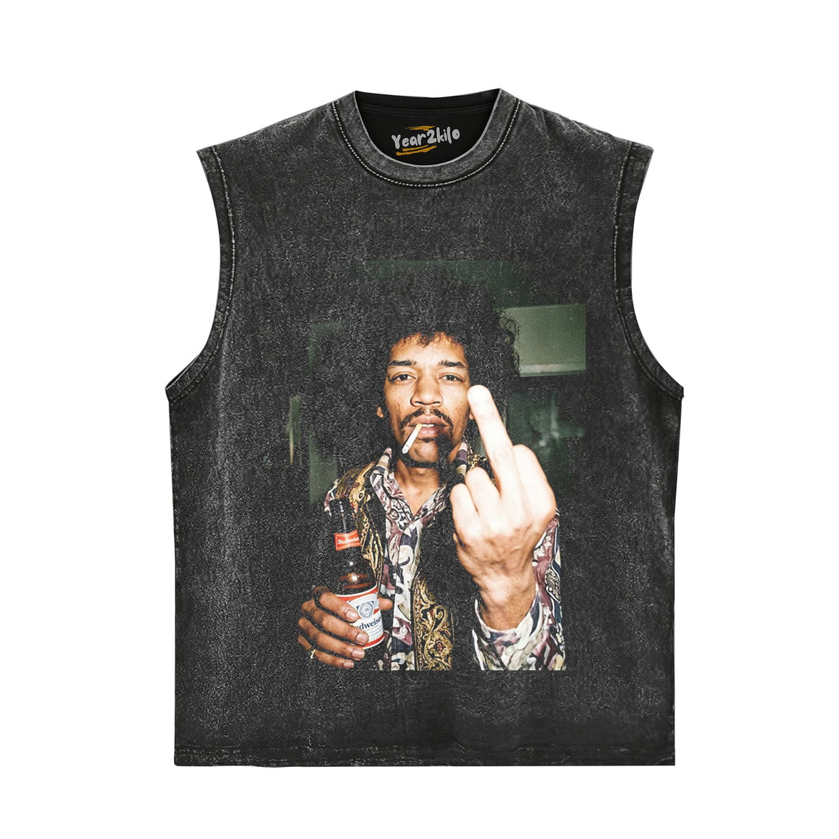 CLASSIC ROCK ICON JIMI HENDRIX GRAPHIC V2 TANK TOP & TEE & LONG SLEEVE & LAYERED LS & HOODIE