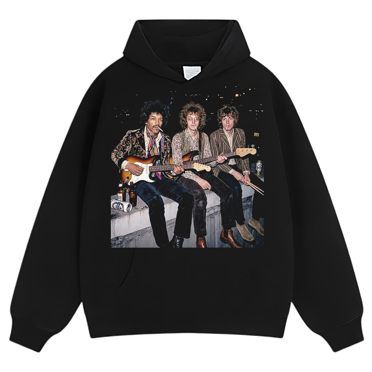 CLASSIC ROCK ICON MITCH MITCHELL & JIMI HENDRIX & NOEL REDDING GRAPHIC TANK TOP & TEE & LONG SLEEVE & LAYERED LS & HOODIE