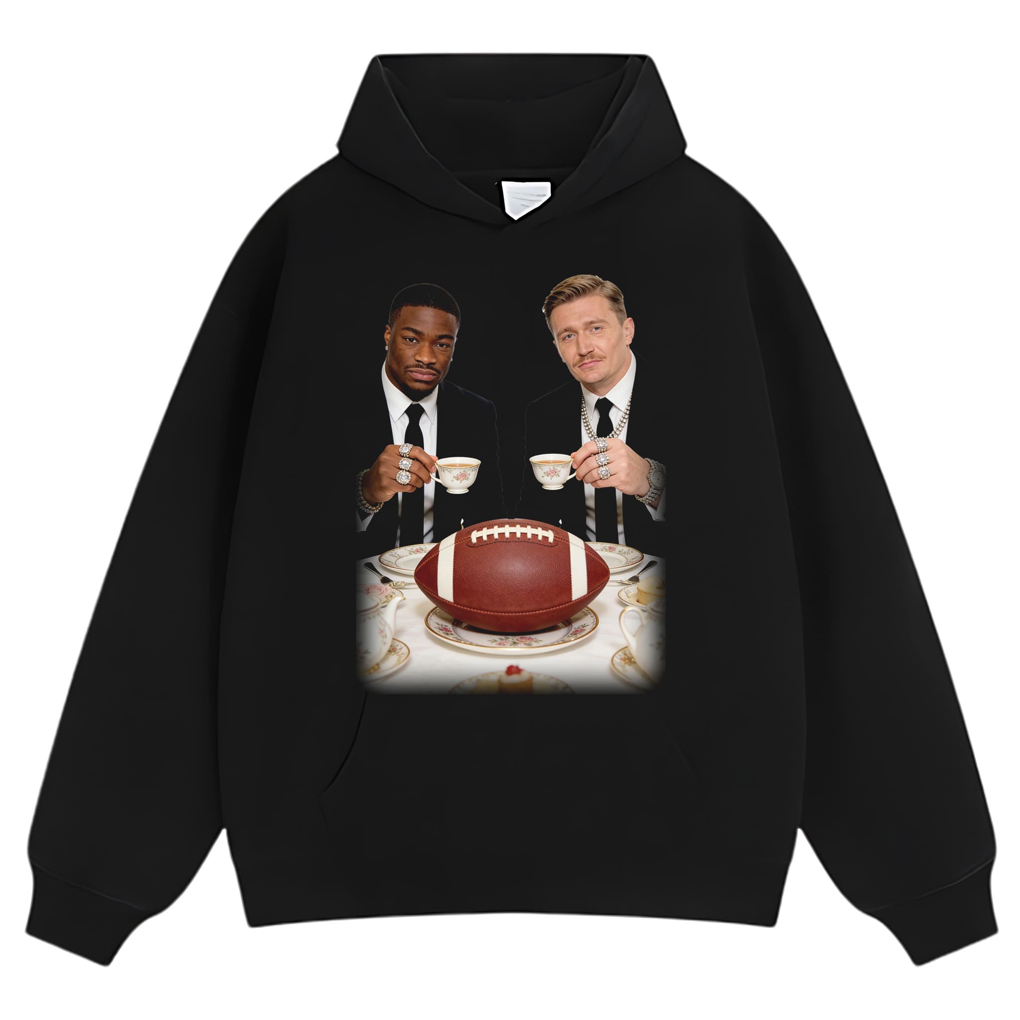 CLASSY FOOTBALL TEA PARTY TANK TOP & TEE & LONG SLEEVE & LAYERED LS & HOODIE