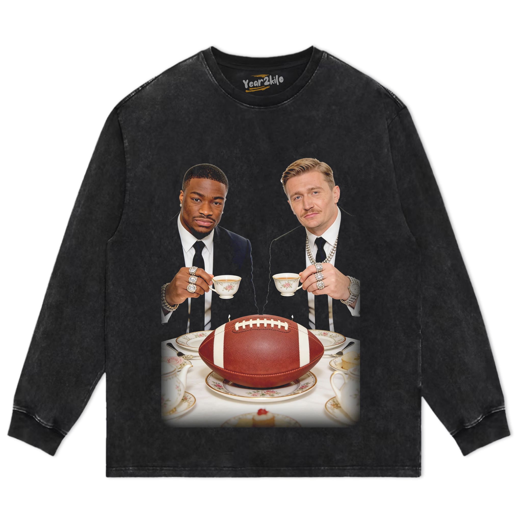 CLASSY FOOTBALL TEA PARTY TANK TOP & TEE & LONG SLEEVE & LAYERED LS & HOODIE