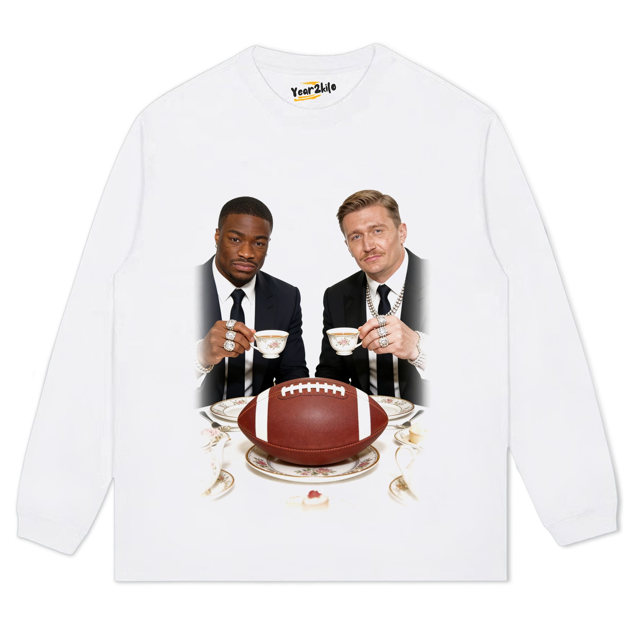 CLASSY FOOTBALL TEA PARTY TANK TOP & TEE & LONG SLEEVE & LAYERED LS & HOODIE