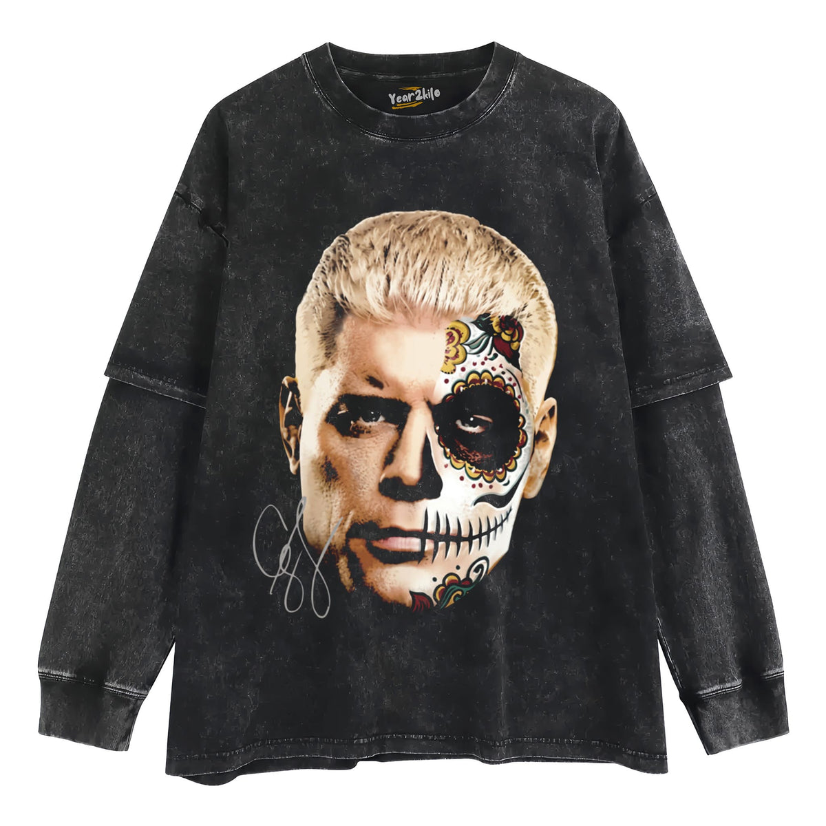 CODY RHODES - DIA DE MUERTOS TANK TOP & TEE & LONG SLEEVE & LAYERED LS & HOODIE