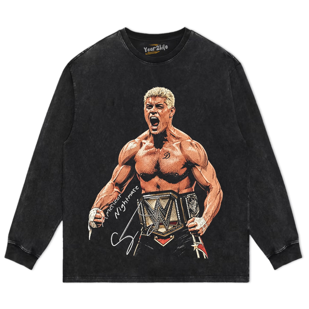 CODY RHODES AMERICAN NIGHTMARE WWE CHAMPION TANK TOP & TEE & LONG SLEEVE & LAYERED LS & HOODIE