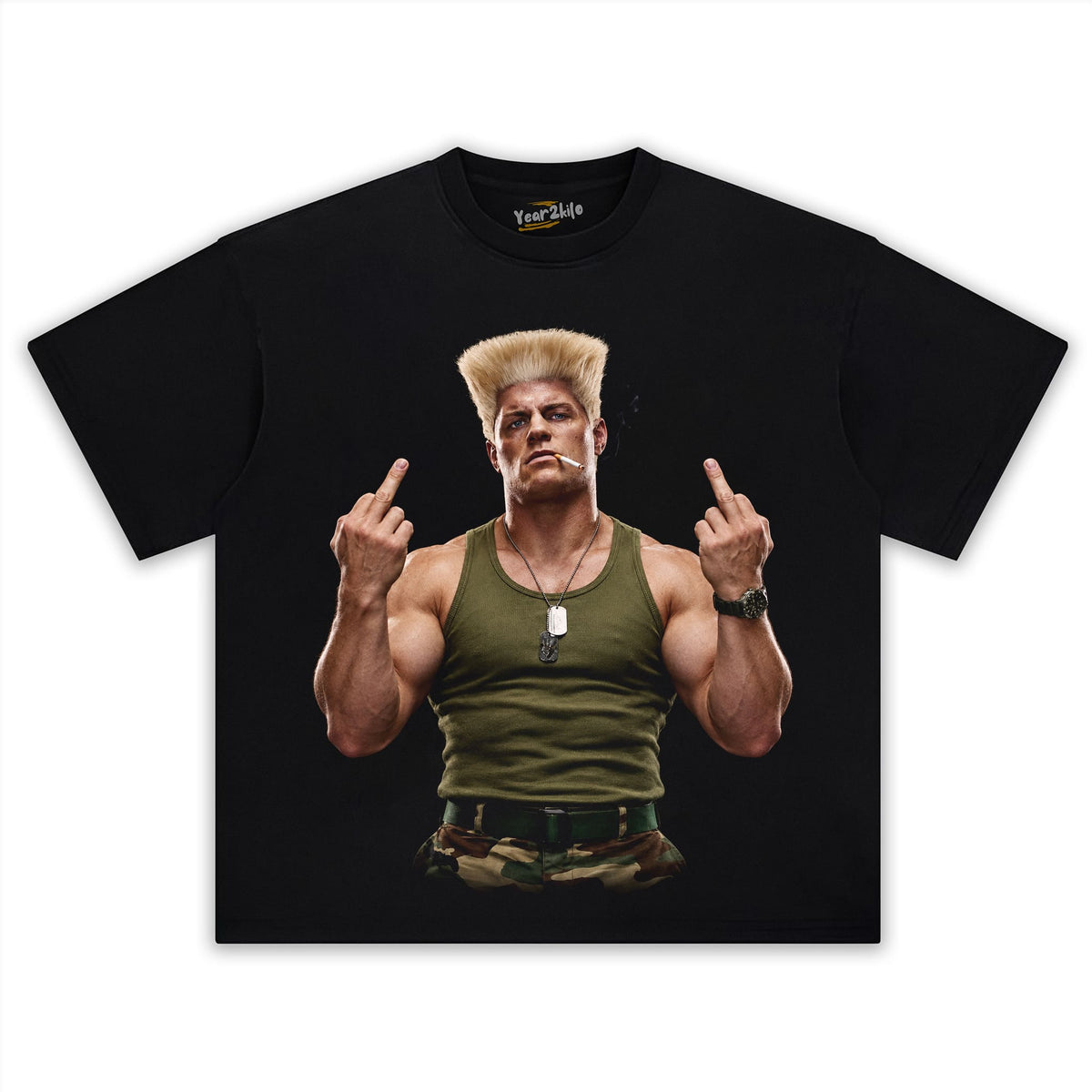 CODY RHODES - STREET FIGHTER TANK TOP & TEE & LONG SLEEVE & LAYERED LS & HOODIE