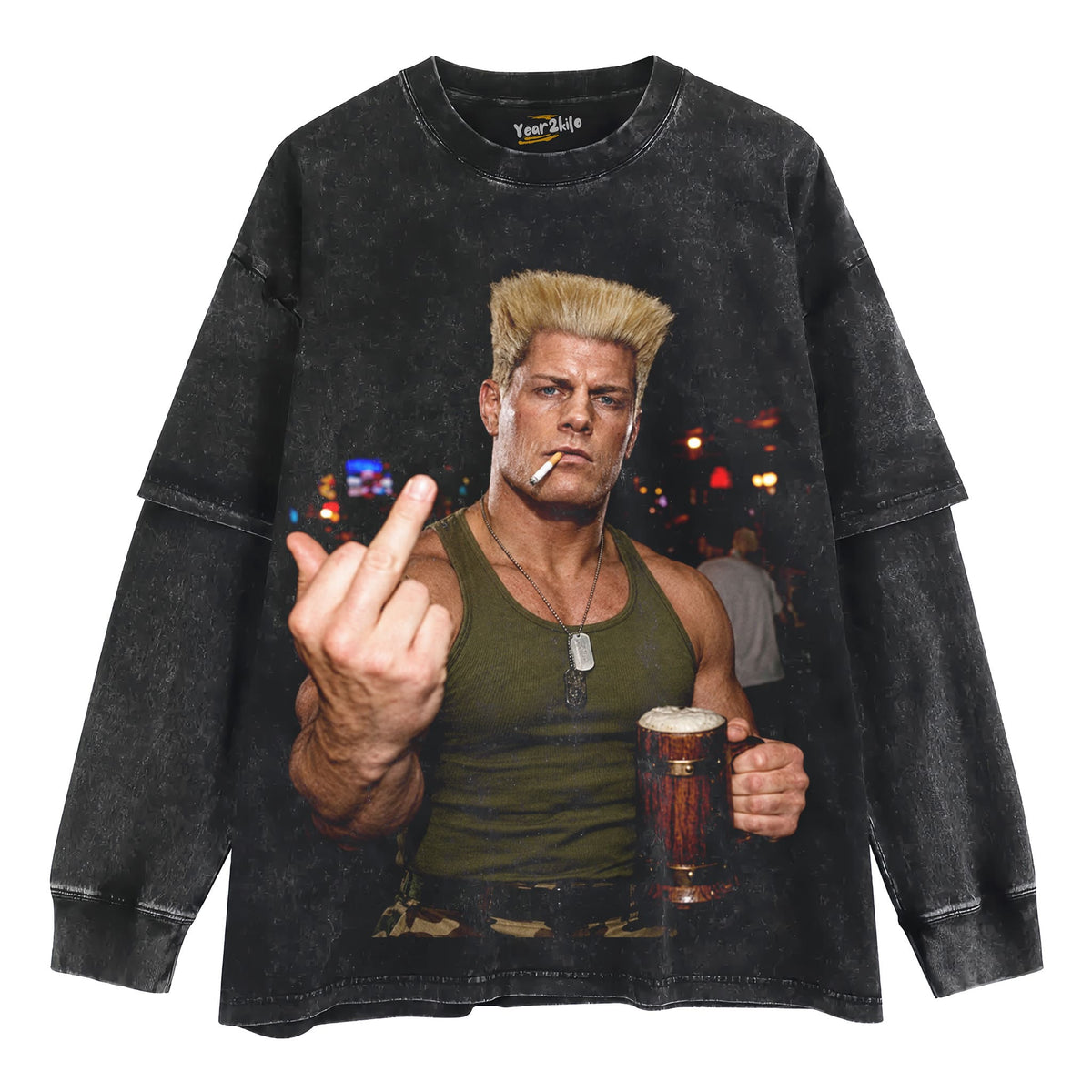 CODY RHODES - STREET FIGHTER V2 TANK TOP & TEE & LONG SLEEVE & LAYERED LS & HOODIE