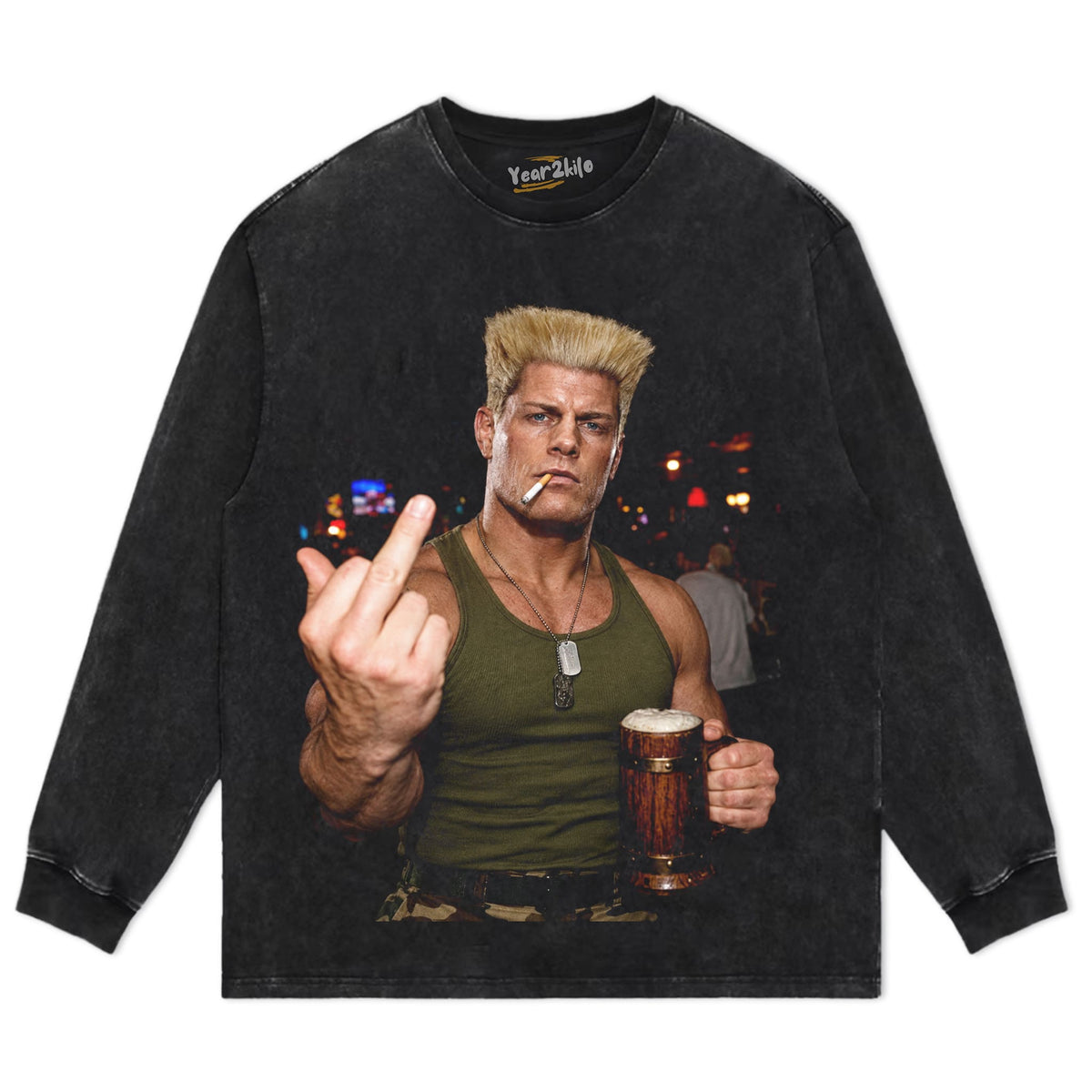 CODY RHODES - STREET FIGHTER V2 TANK TOP & TEE & LONG SLEEVE & LAYERED LS & HOODIE
