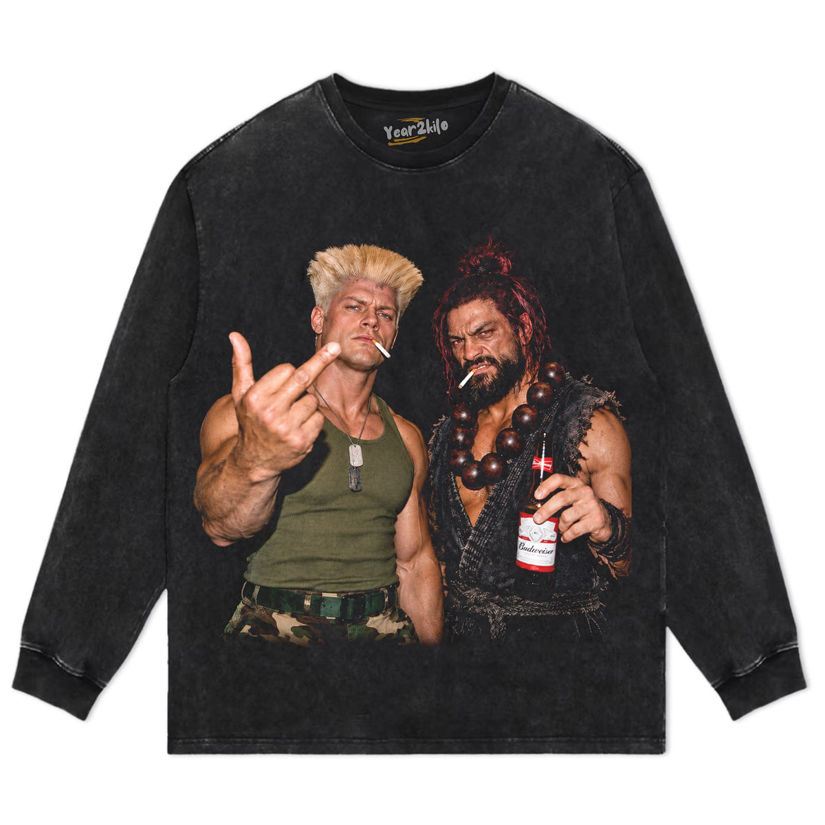 CODY RHODES & ROMAN REIGNS - STREET FIGHTER TANK TOP & TEE & LONG SLEEVE & LAYERED LS & HOODIE