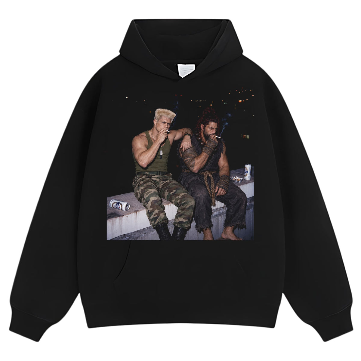 CODY RHODES & ROMAN REIGNS - STREET FIGHTER V2 TANK TOP & TEE & LONG SLEEVE & LAYERED LS & HOODIE