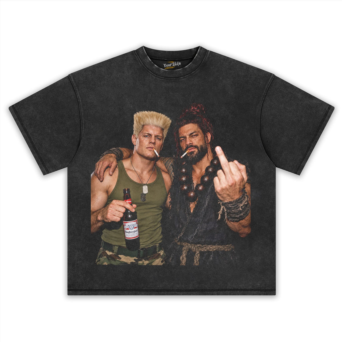 CODY RHODES & ROMAN REIGNS - STREET FIGHTER V3 TANK TOP & TEE & LONG SLEEVE & LAYERED LS & HOODIE