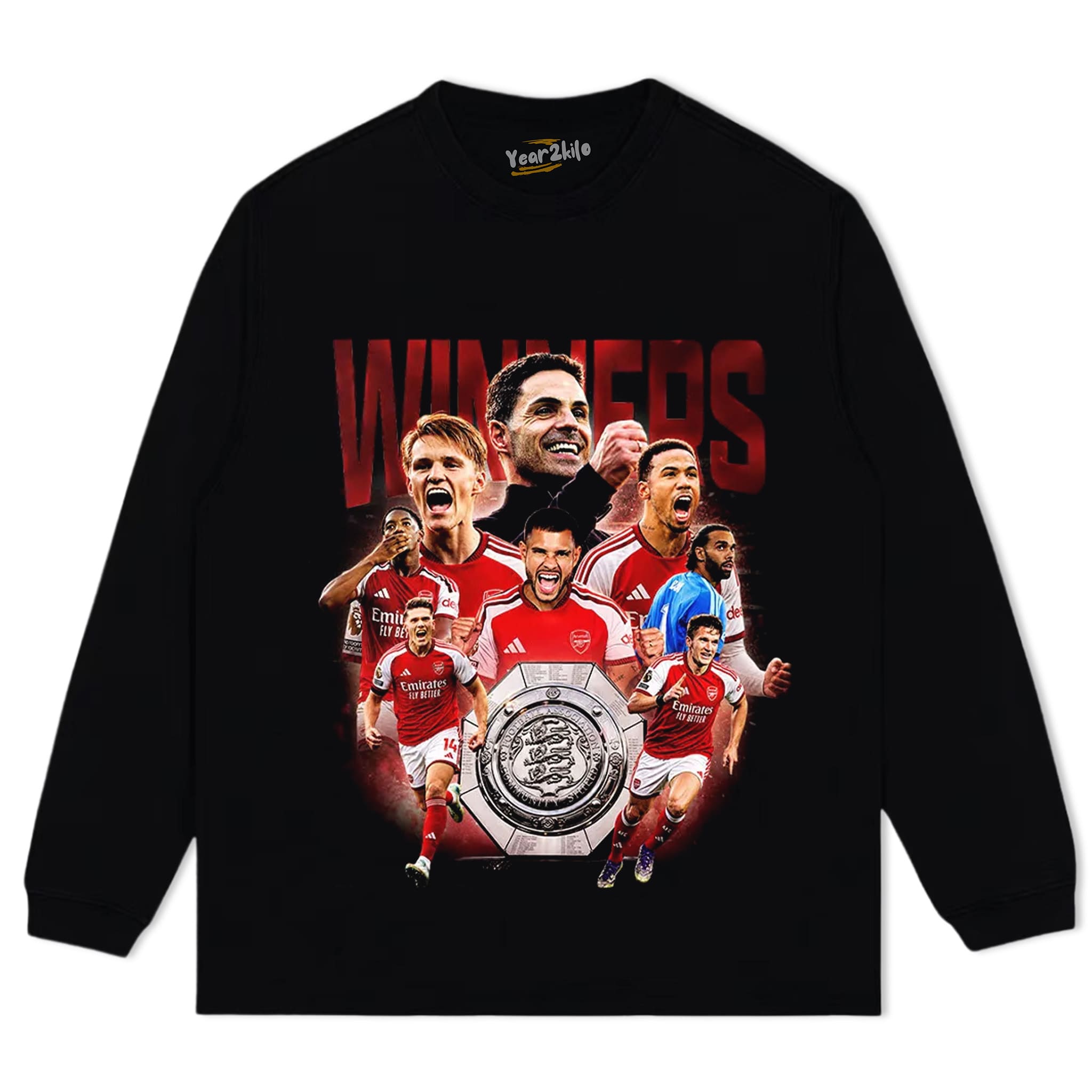 COMMUNITY SHIELD ARSENAL CHAMPION TANK TOP & TEE & LONG SLEEVE & LAYERED LS & HOODIE