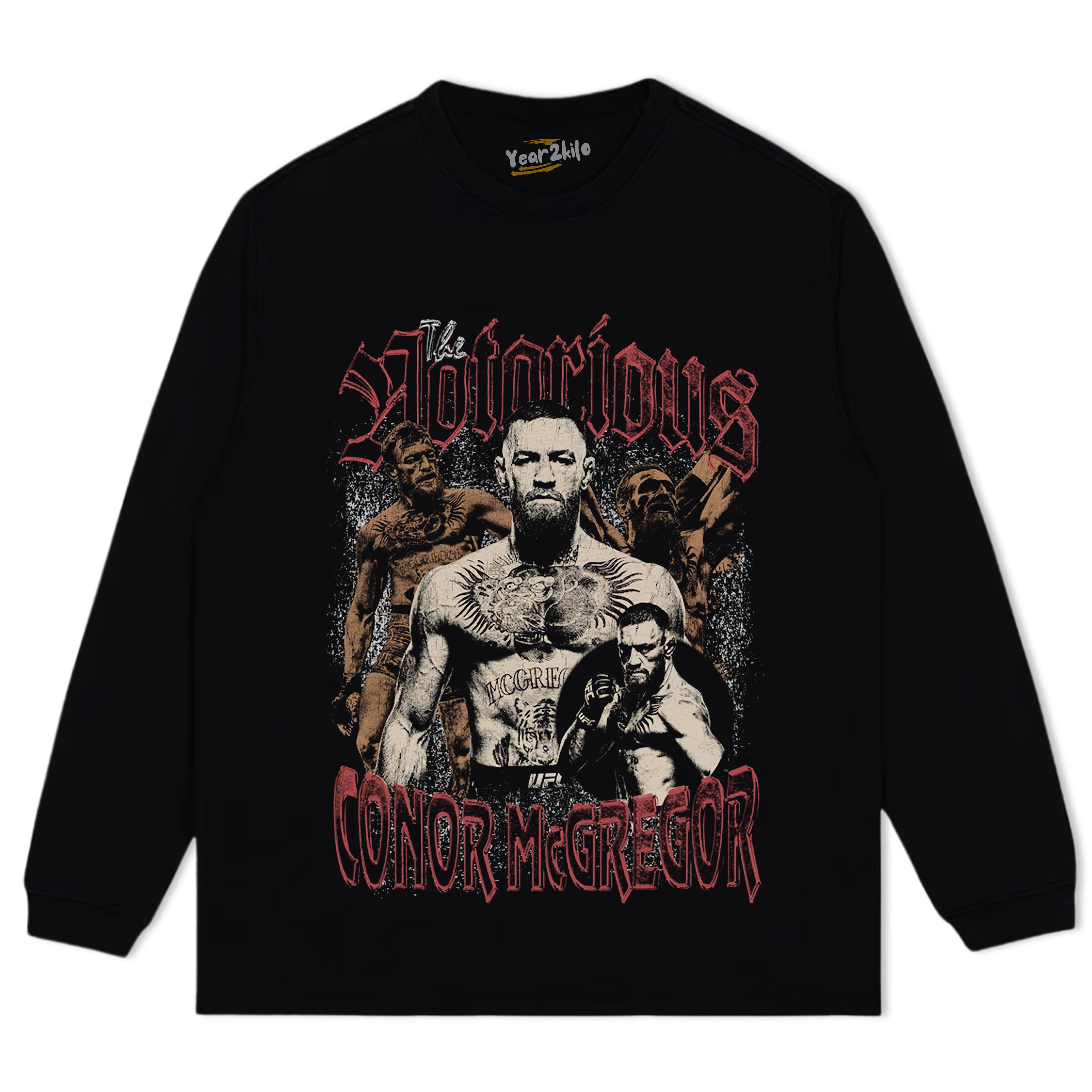 CONOR MCGREGOR VINTAGE PROFILE TANK TOP & TEE & LONG SLEEVE & LAYERED LS & HOODIE