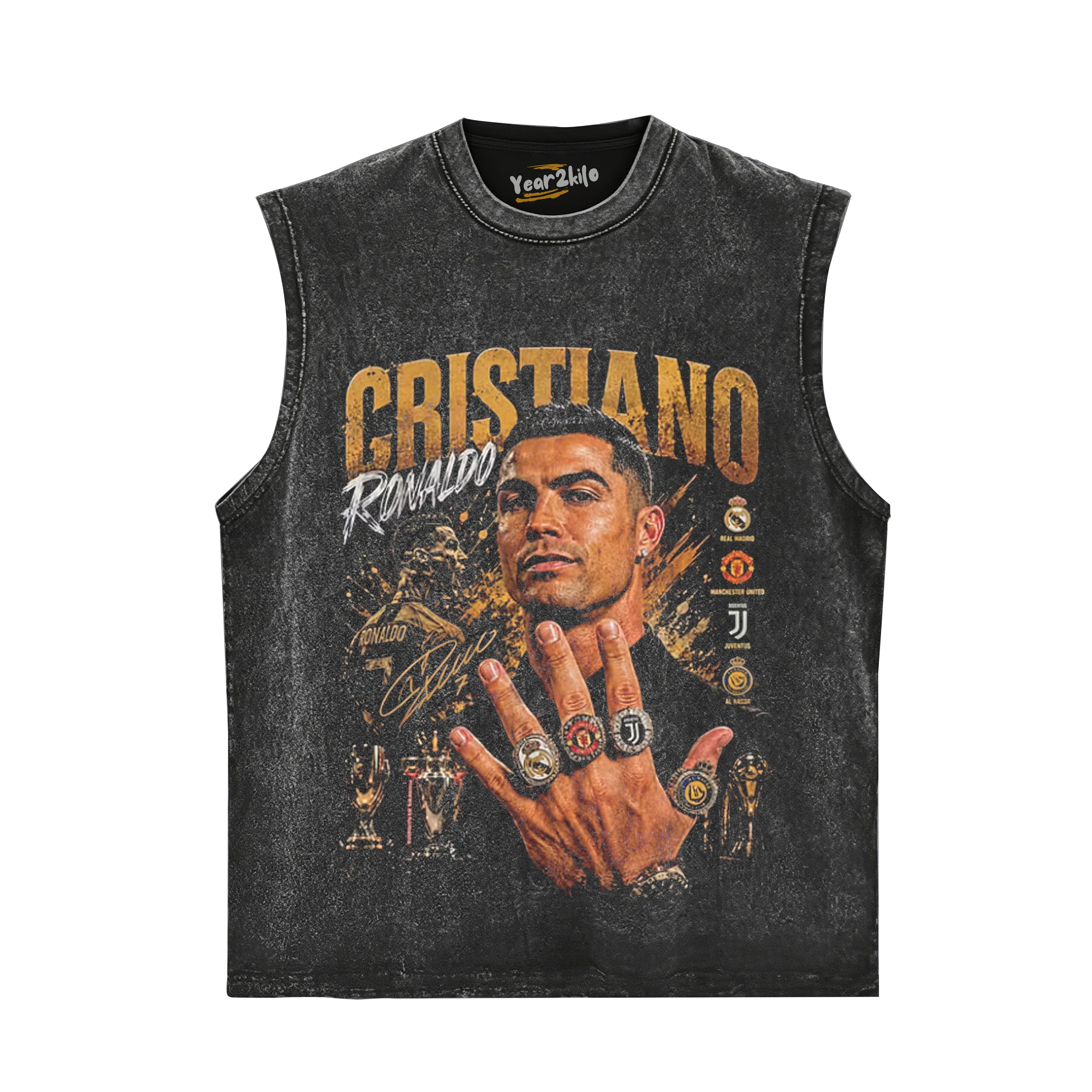 CR7 RONALDO LEGENDS NEVER FADE V2 TANK TOP & TEE & LONG SLEEVE & LAYERED LS & HOODIE