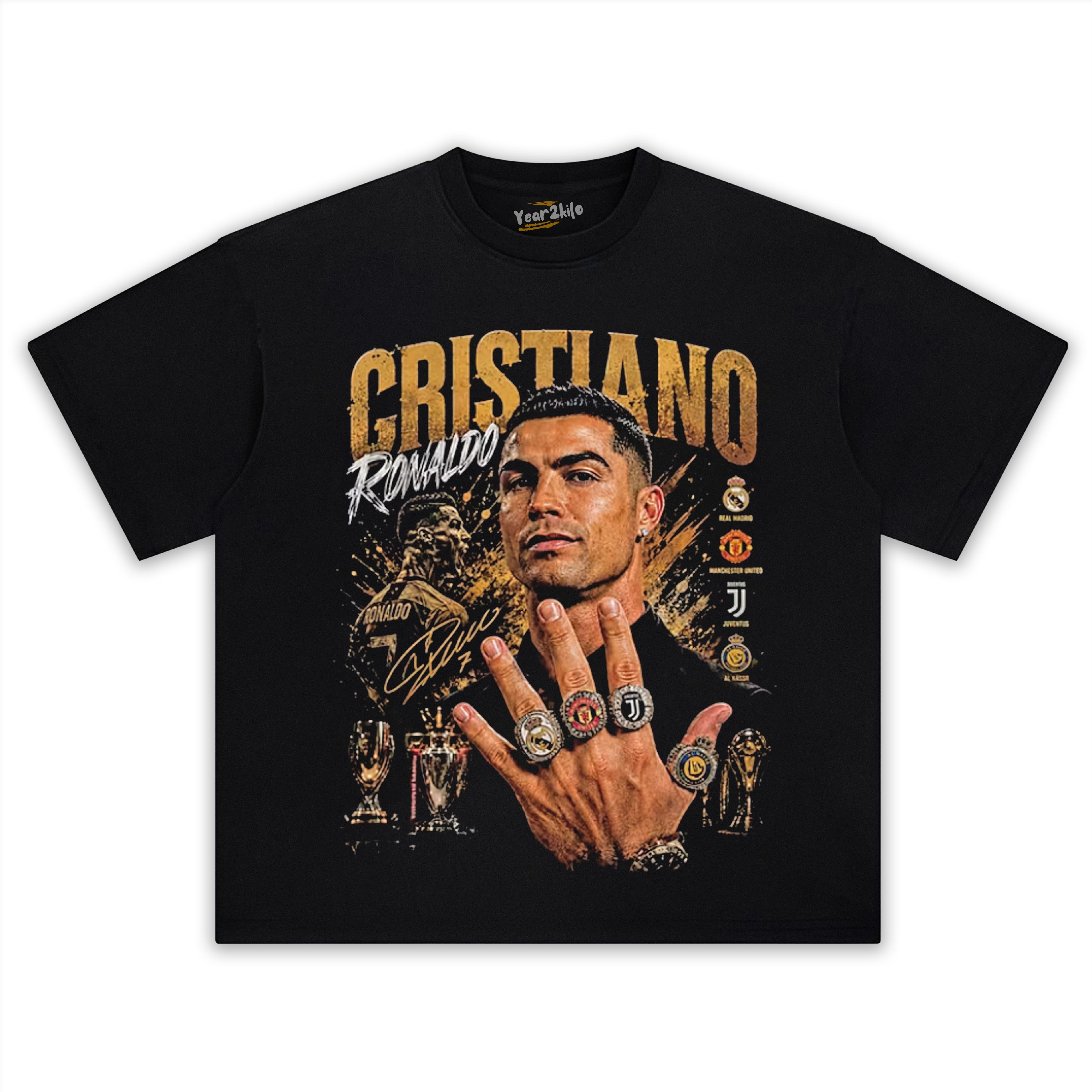 CR7 RONALDO LEGENDS NEVER FADE V2 TANK TOP & TEE & LONG SLEEVE & LAYERED LS & HOODIE