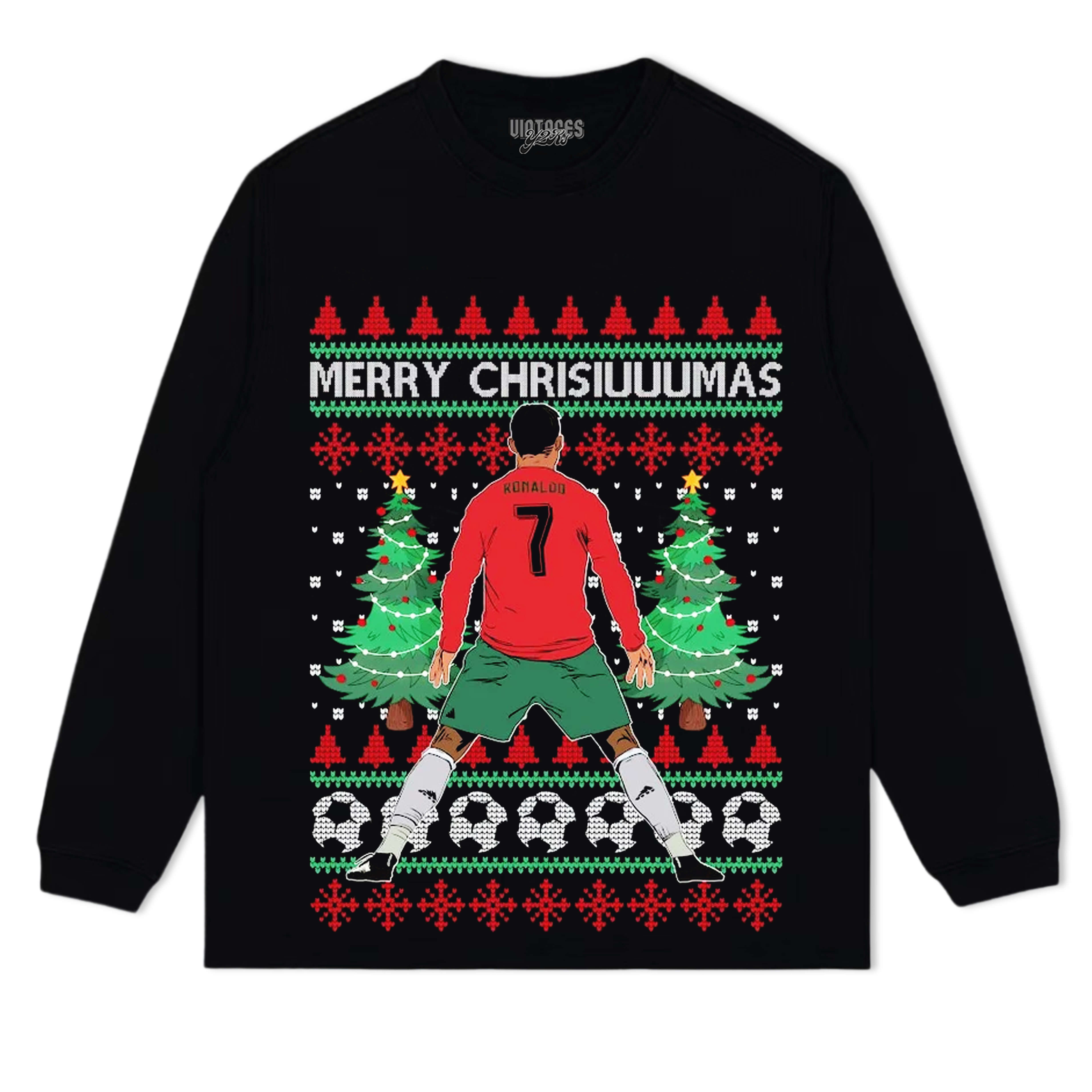 CRISTIANO RONALDO 2025 CHRISTMAS TEE & LS & HOODIE