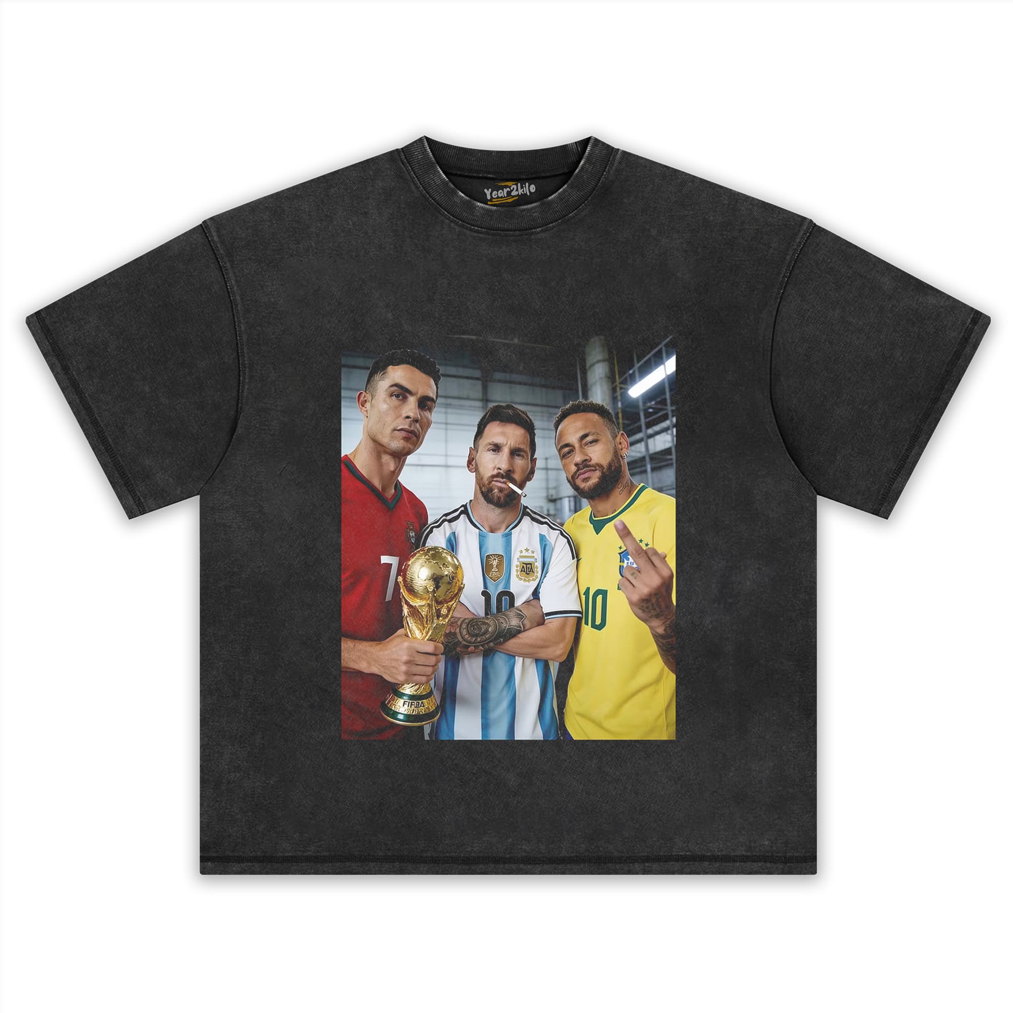 CRISTIANO RONALDO & LIONEL MESSI & NEYMAR JR. TANK TOP & TEE & LONG SLEEVE & LAYERED LS & HOODIE