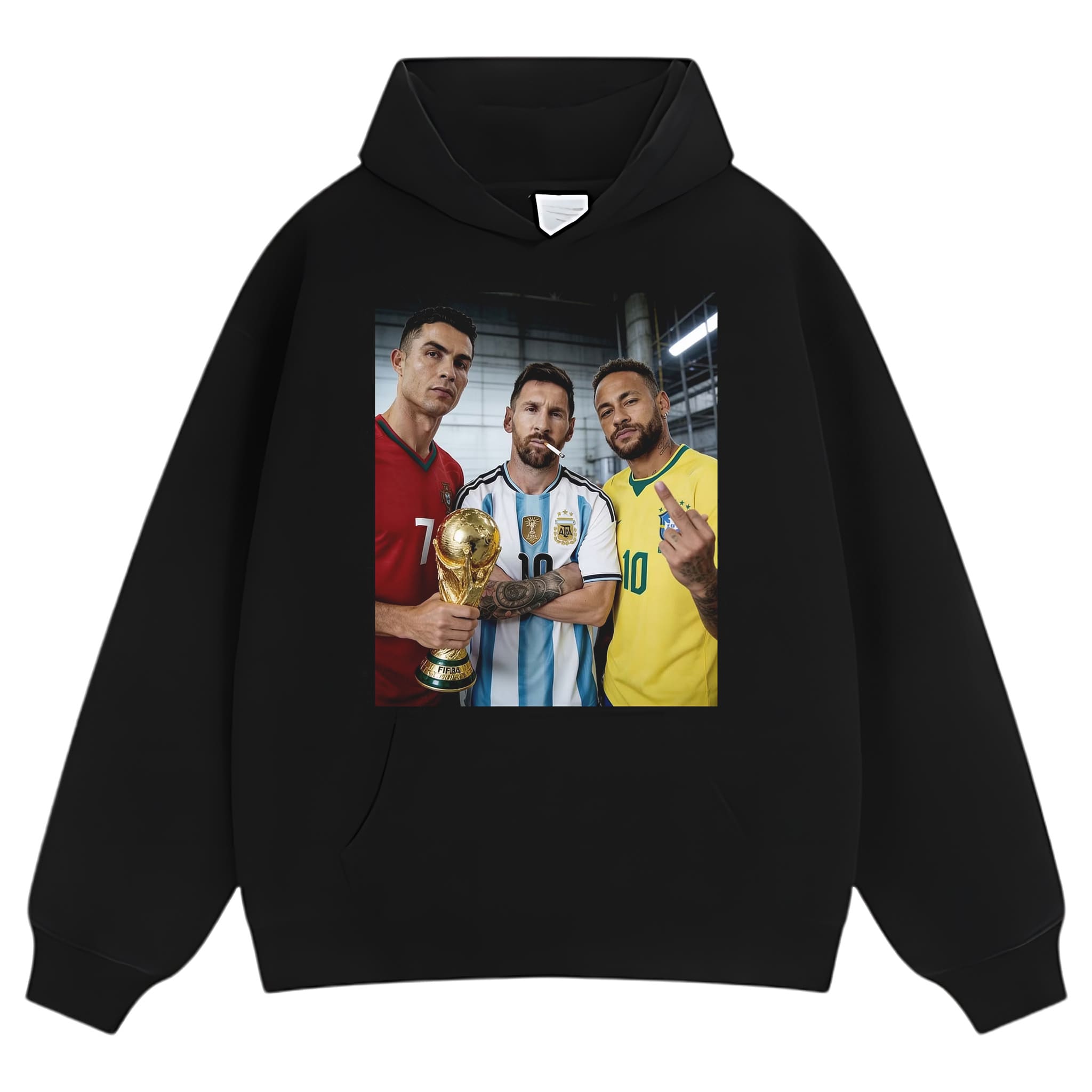 CRISTIANO RONALDO & LIONEL MESSI & NEYMAR JR. TANK TOP & TEE & LONG SLEEVE & LAYERED LS & HOODIE