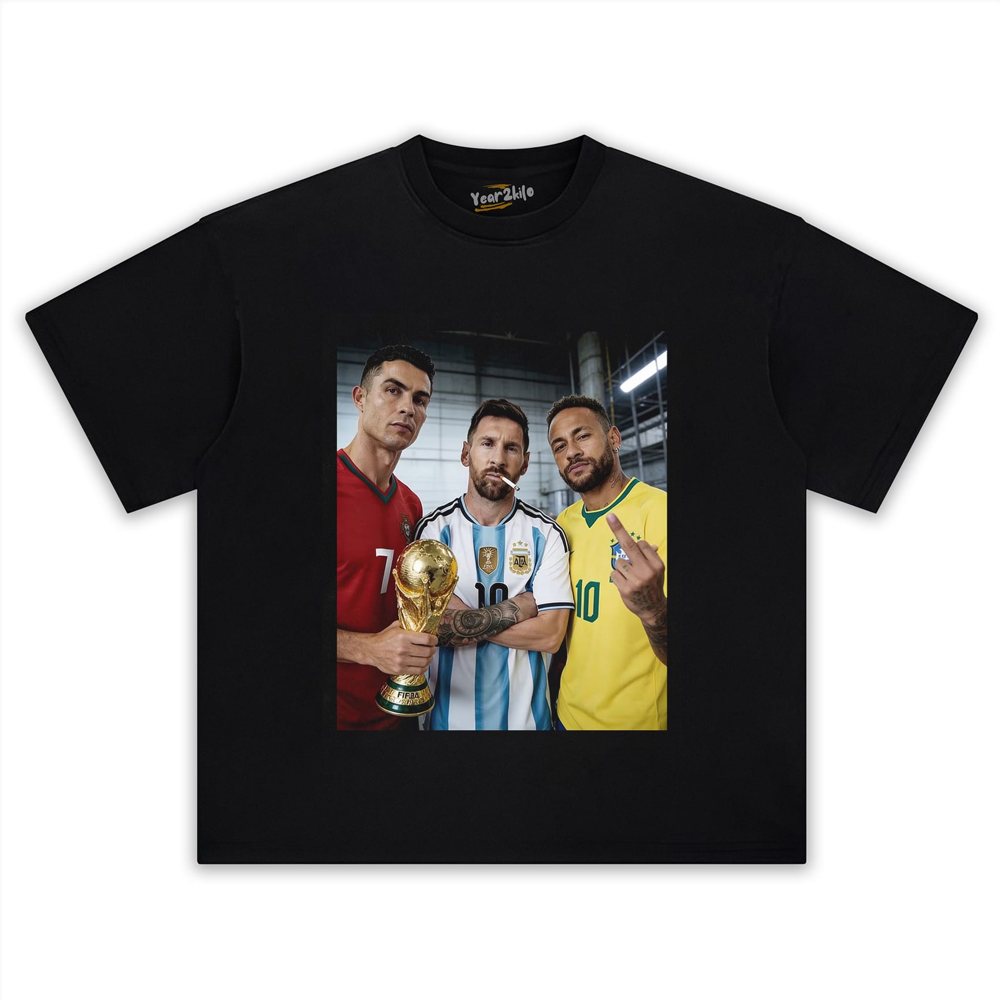 CRISTIANO RONALDO & LIONEL MESSI & NEYMAR JR. TANK TOP & TEE & LONG SLEEVE & LAYERED LS & HOODIE