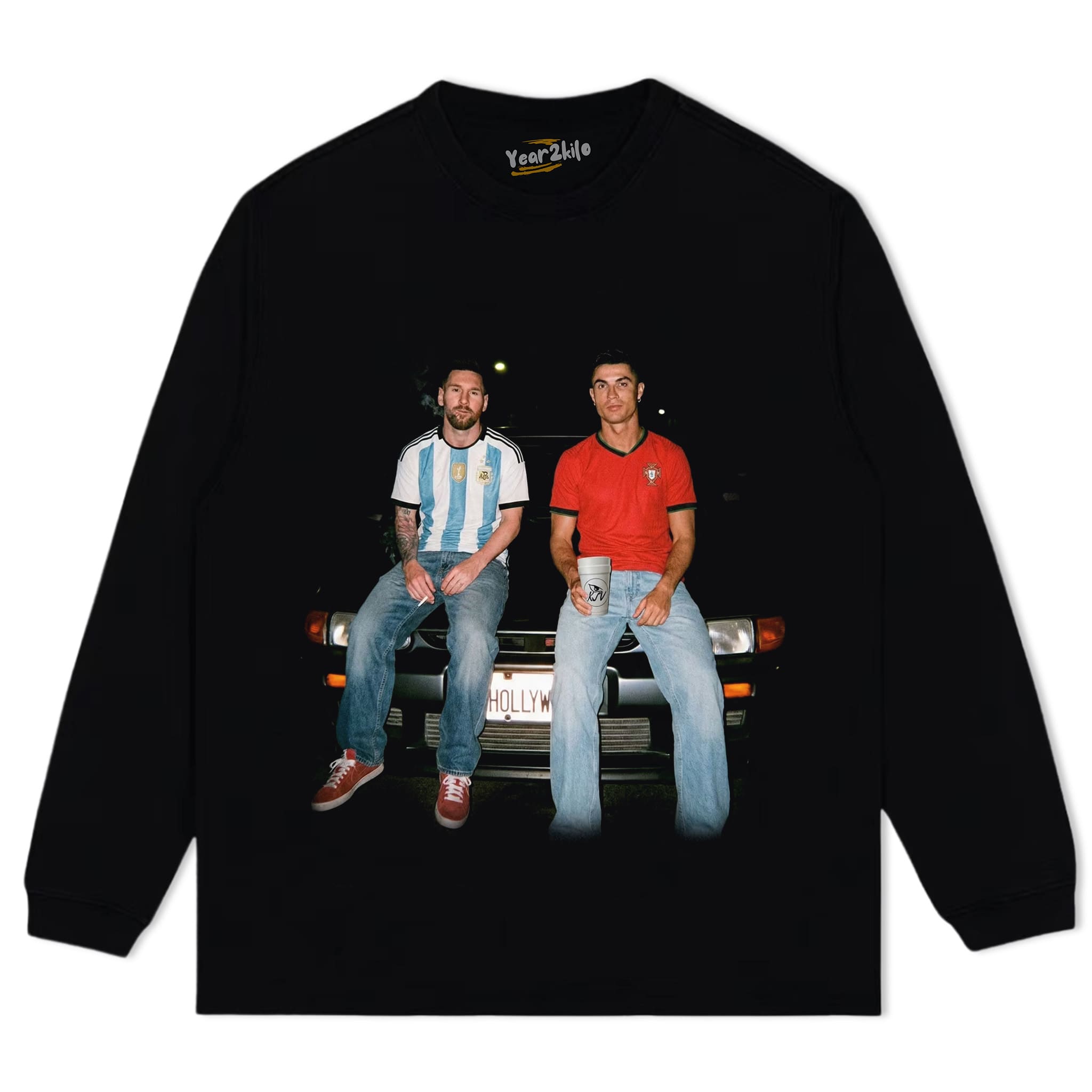 CRISTIANO RONALDO & LIONEL MESSI FUNNY GRAPHIC TANK TOP & TEE & LONG SLEEVE & LAYERED LS & HOODIE